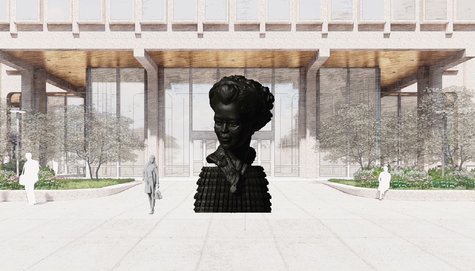 Tanda Francis' design proposal for a Sadie Alexander statue in Philadelphia.
