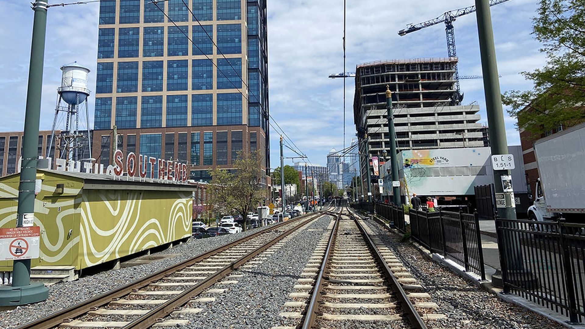 View of the Uptown skyline from South End.