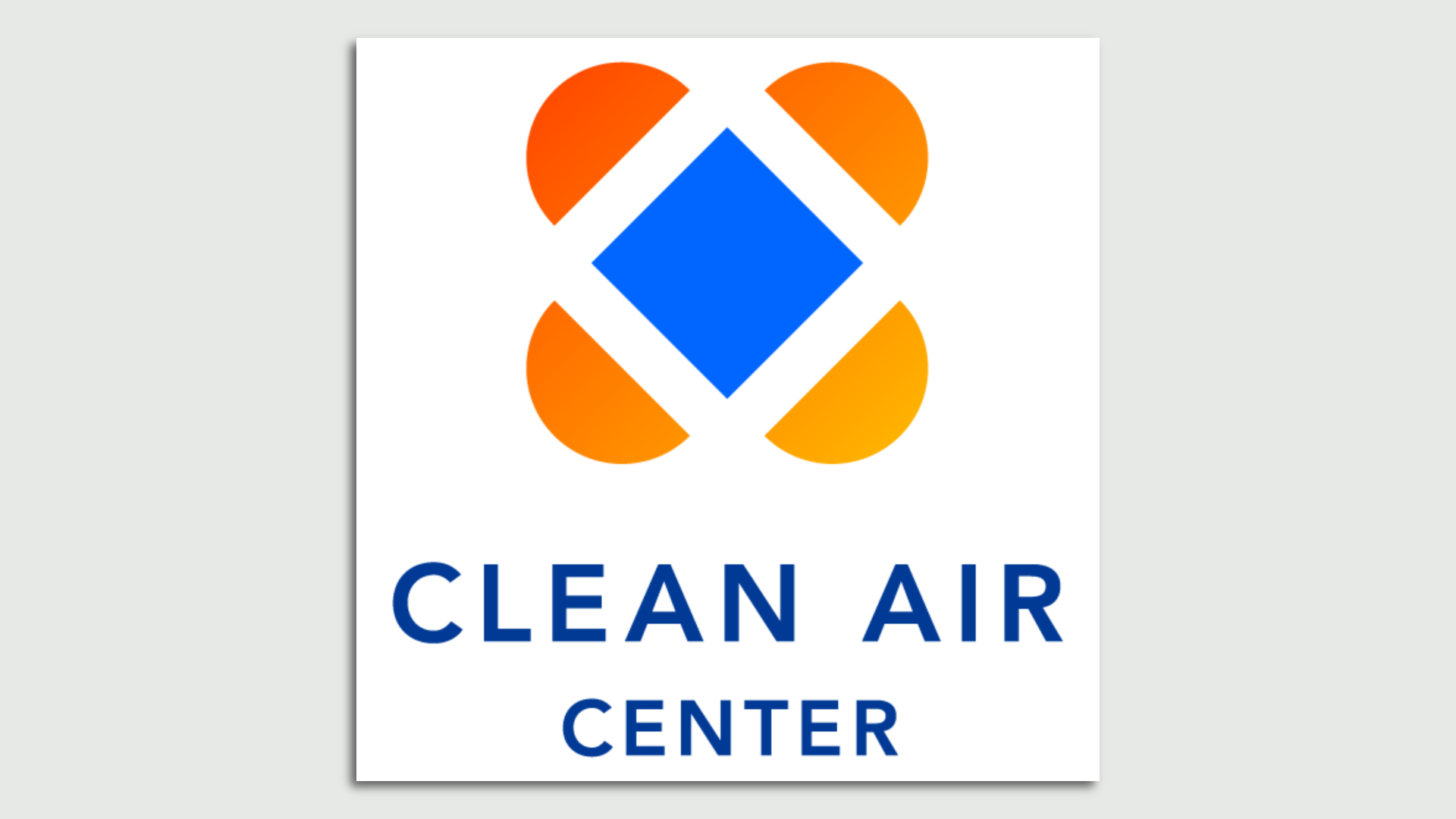 A logo created to identify Clean Air Centers in California.