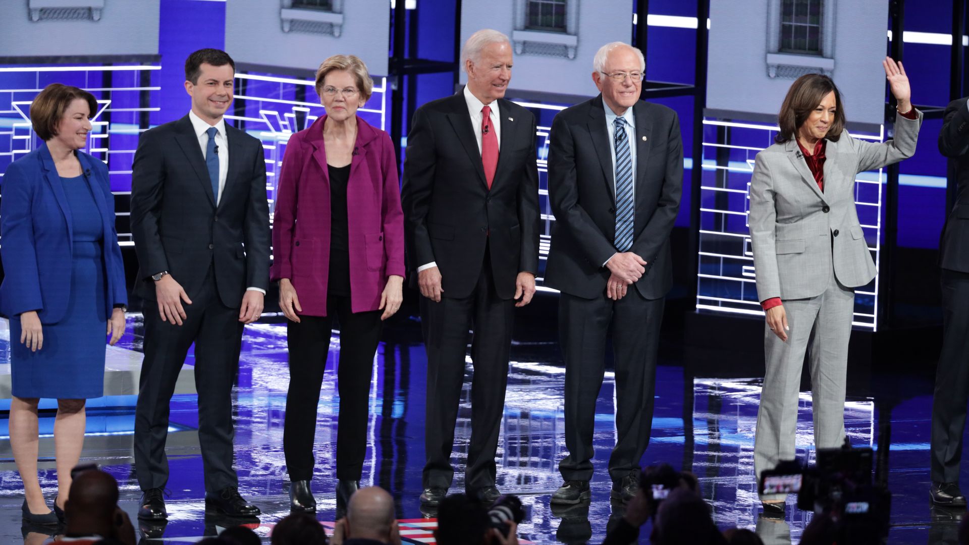 2020 Democratic candidate on the debate stage in Atlanta 