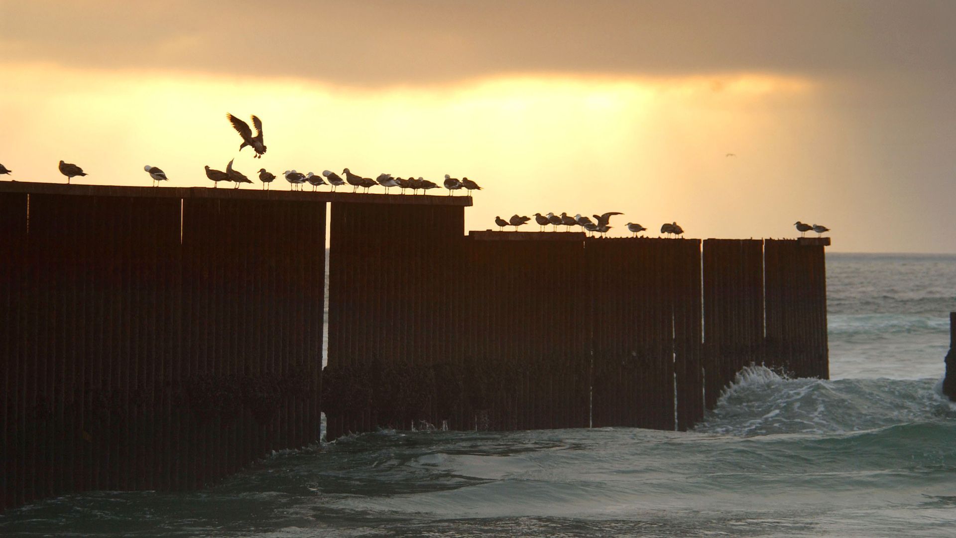 The U.S.-Mexico border wall in Imperial Beach