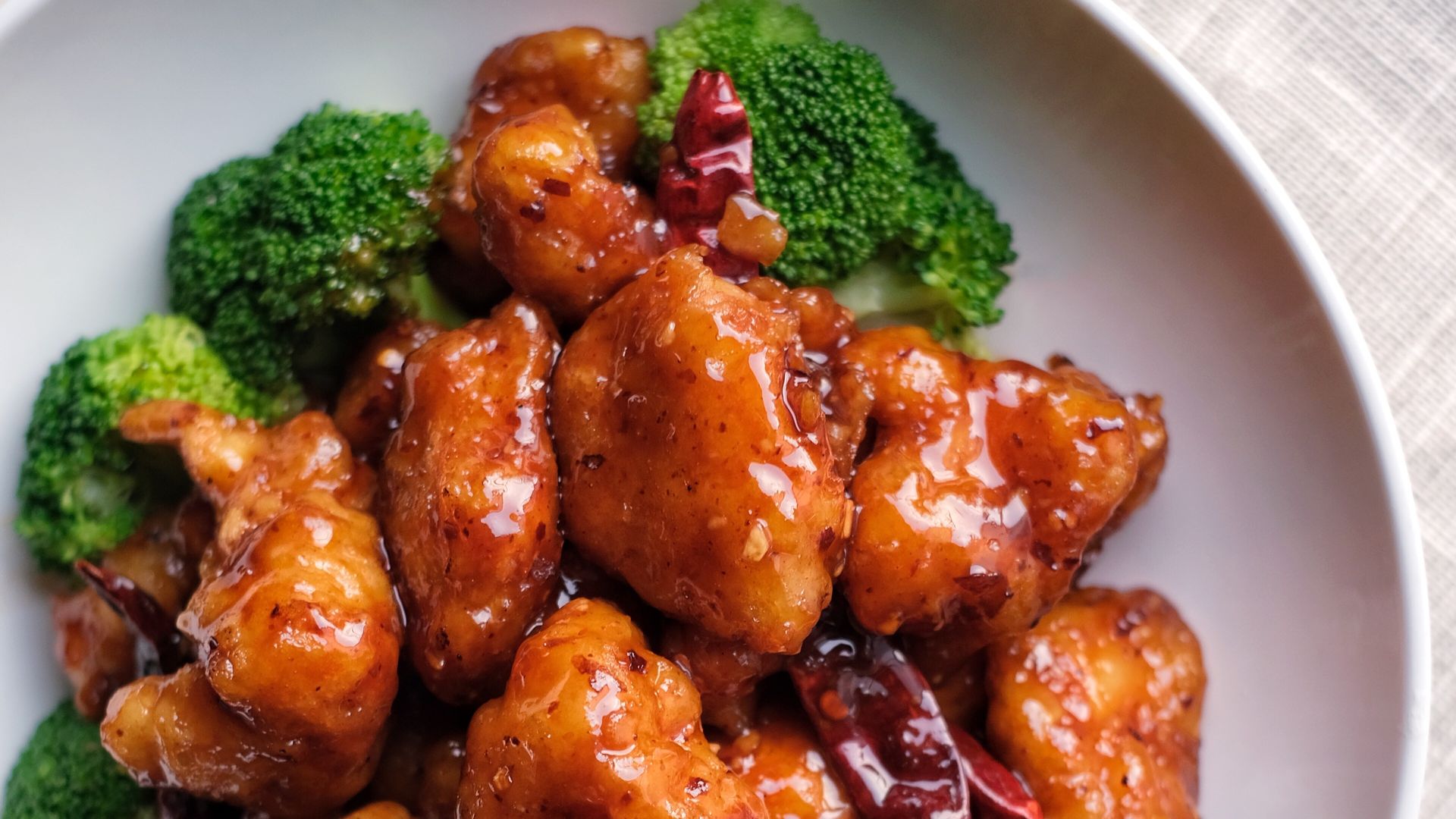 The General Tso chicken dish at Tso Chinese Delivery