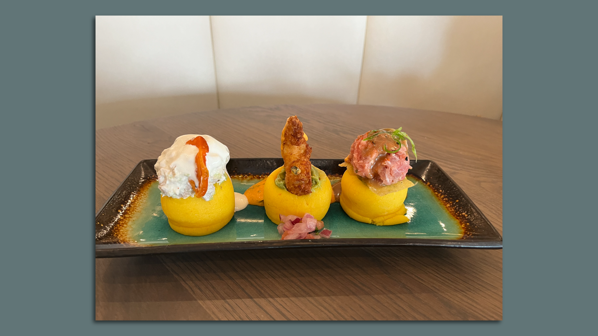 The causa sampler at Pisco y Nazca