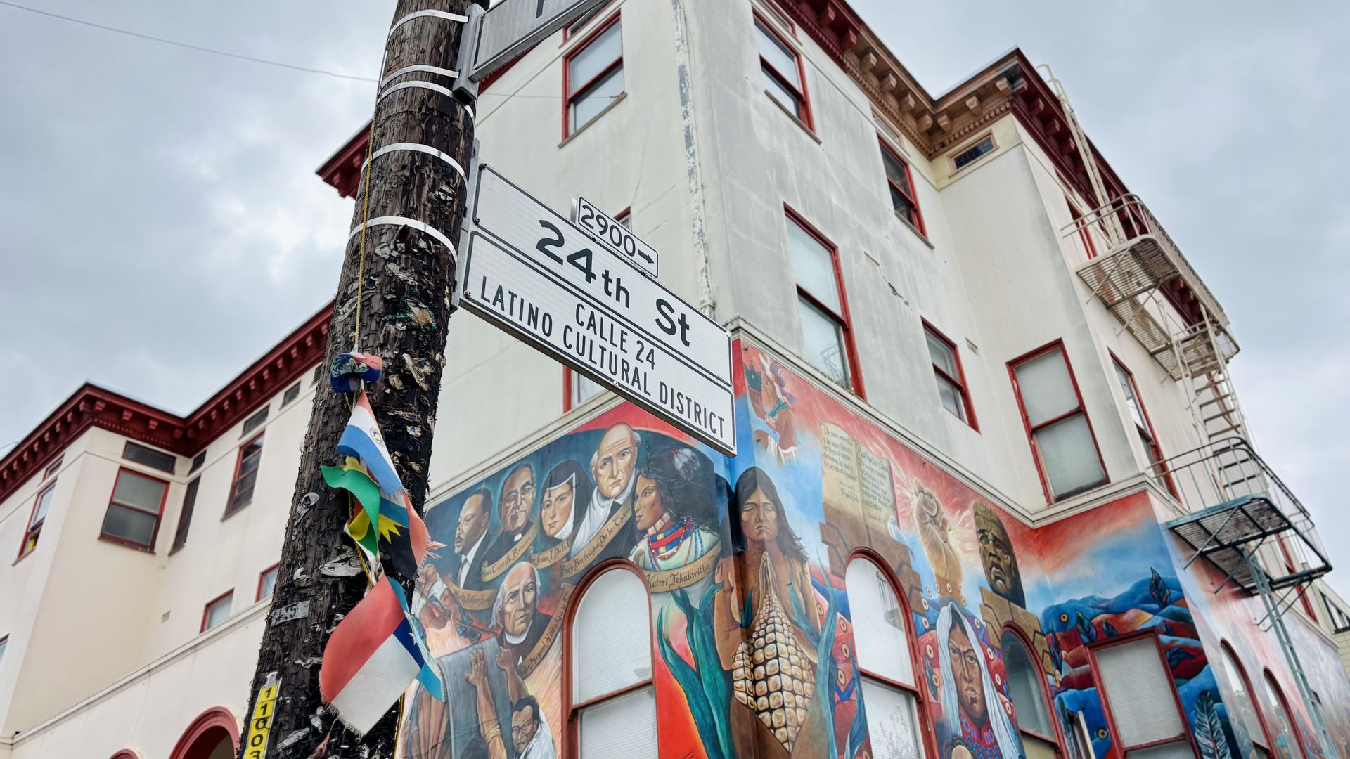 24th Street sign in the Mission District.