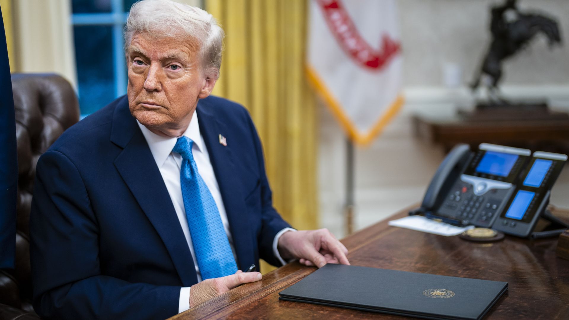 President Trump in the Oval Office