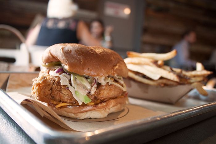 Boxcar Betty's sandwich and fries