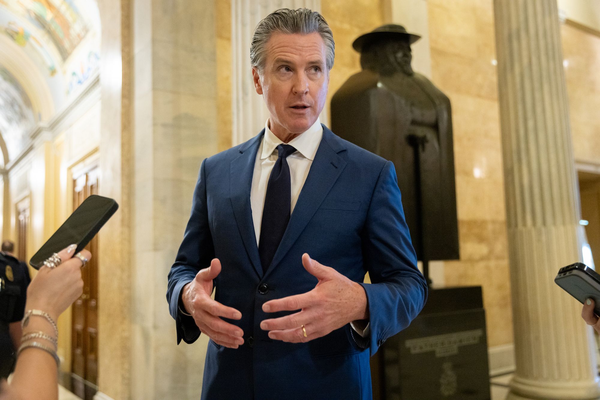 Newsom says Trump DOJ is investigating him