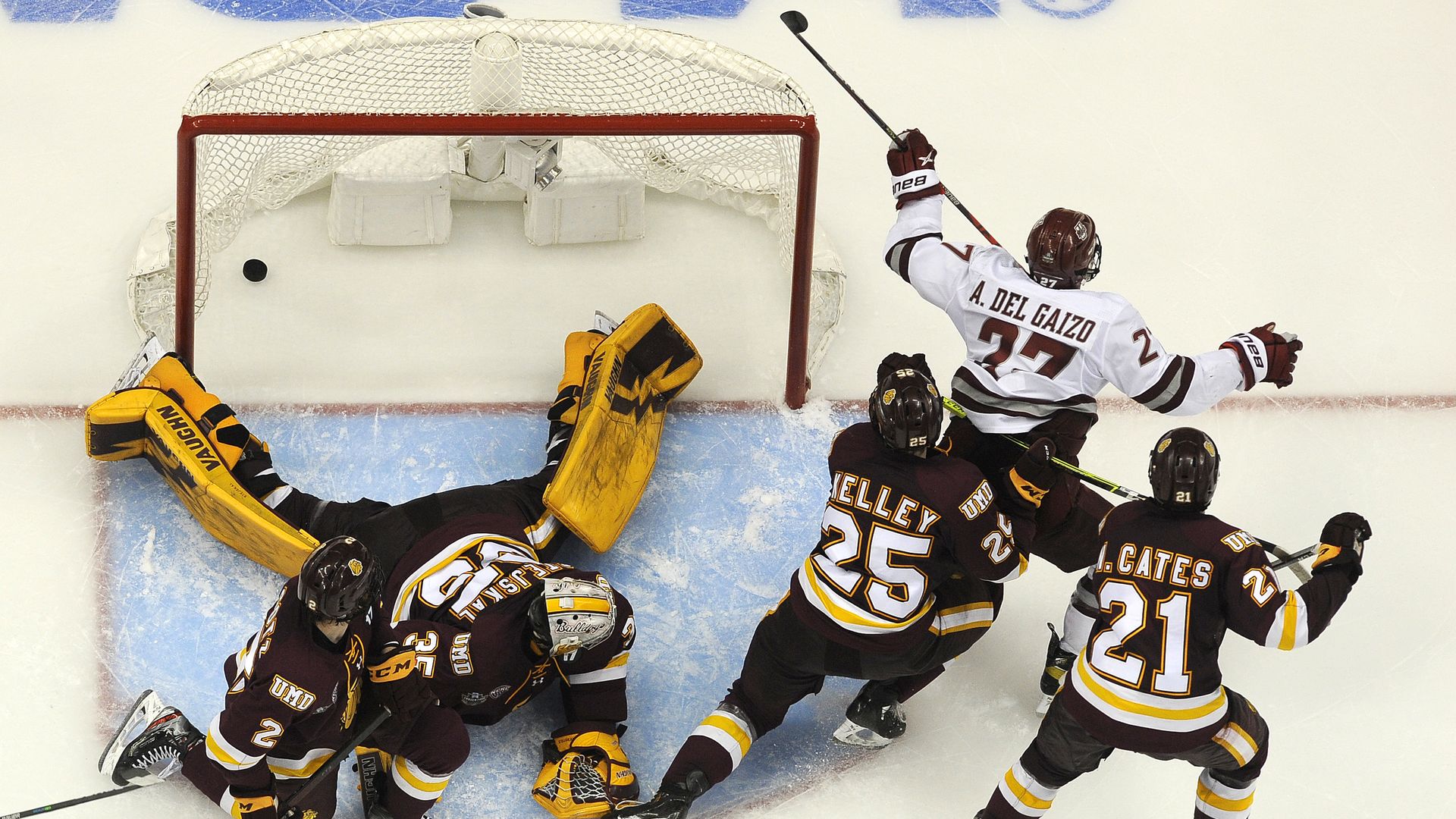 Winning hockey goal