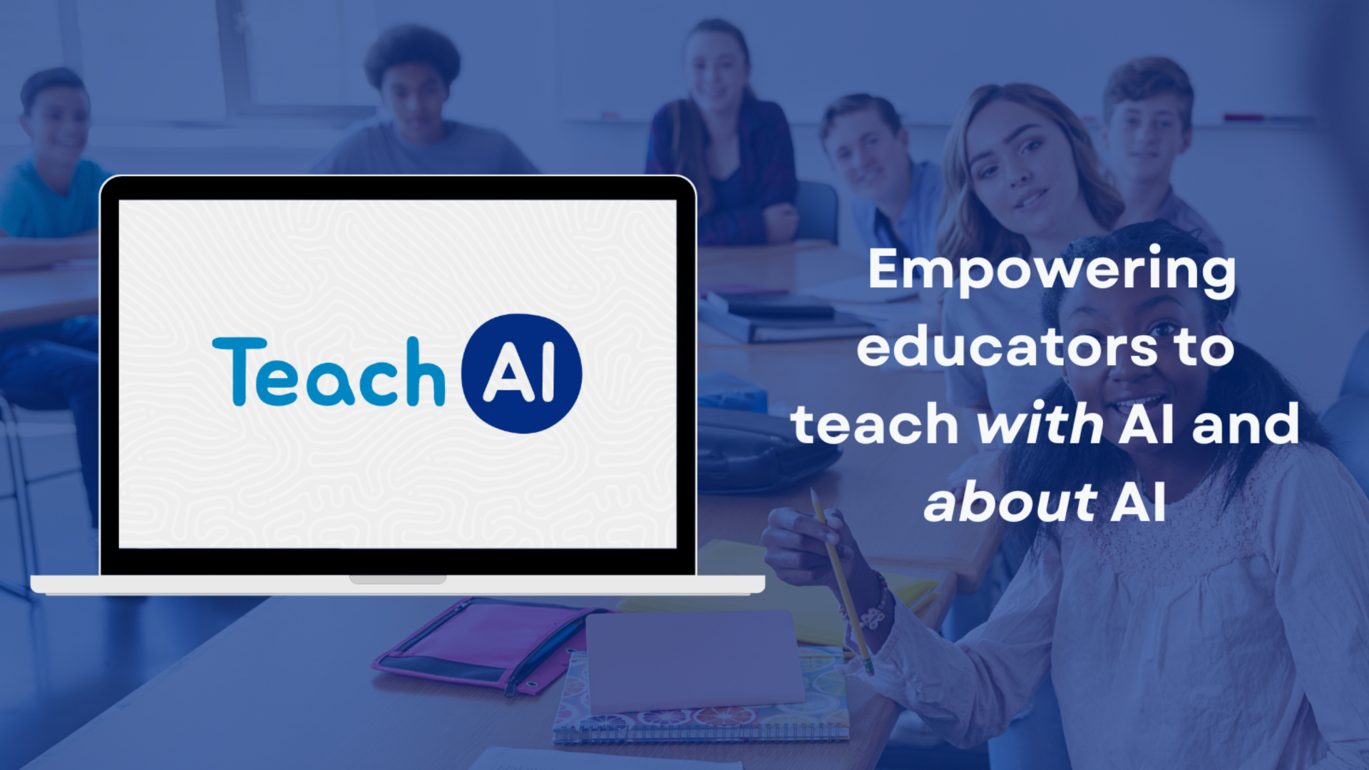 TeachAi logo and mission