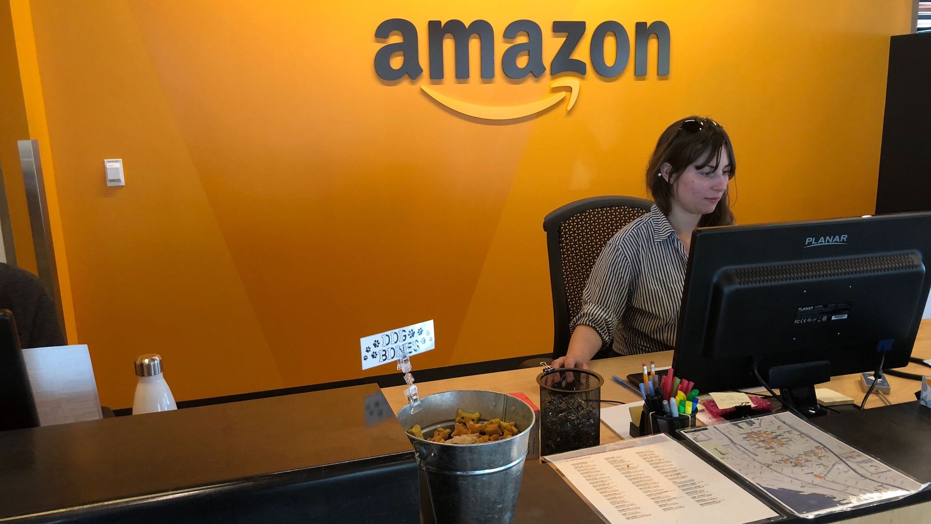 Dog treats at Amazon. 