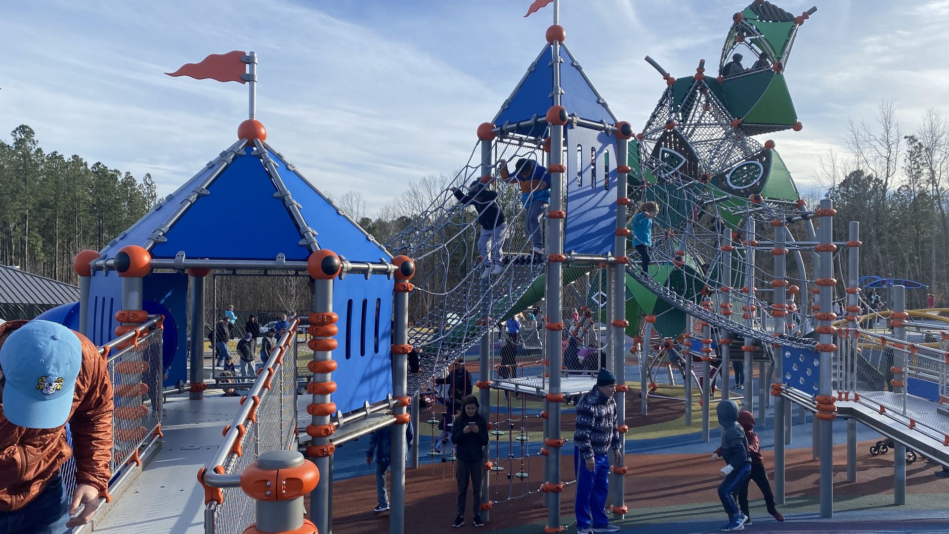 An large playground set 