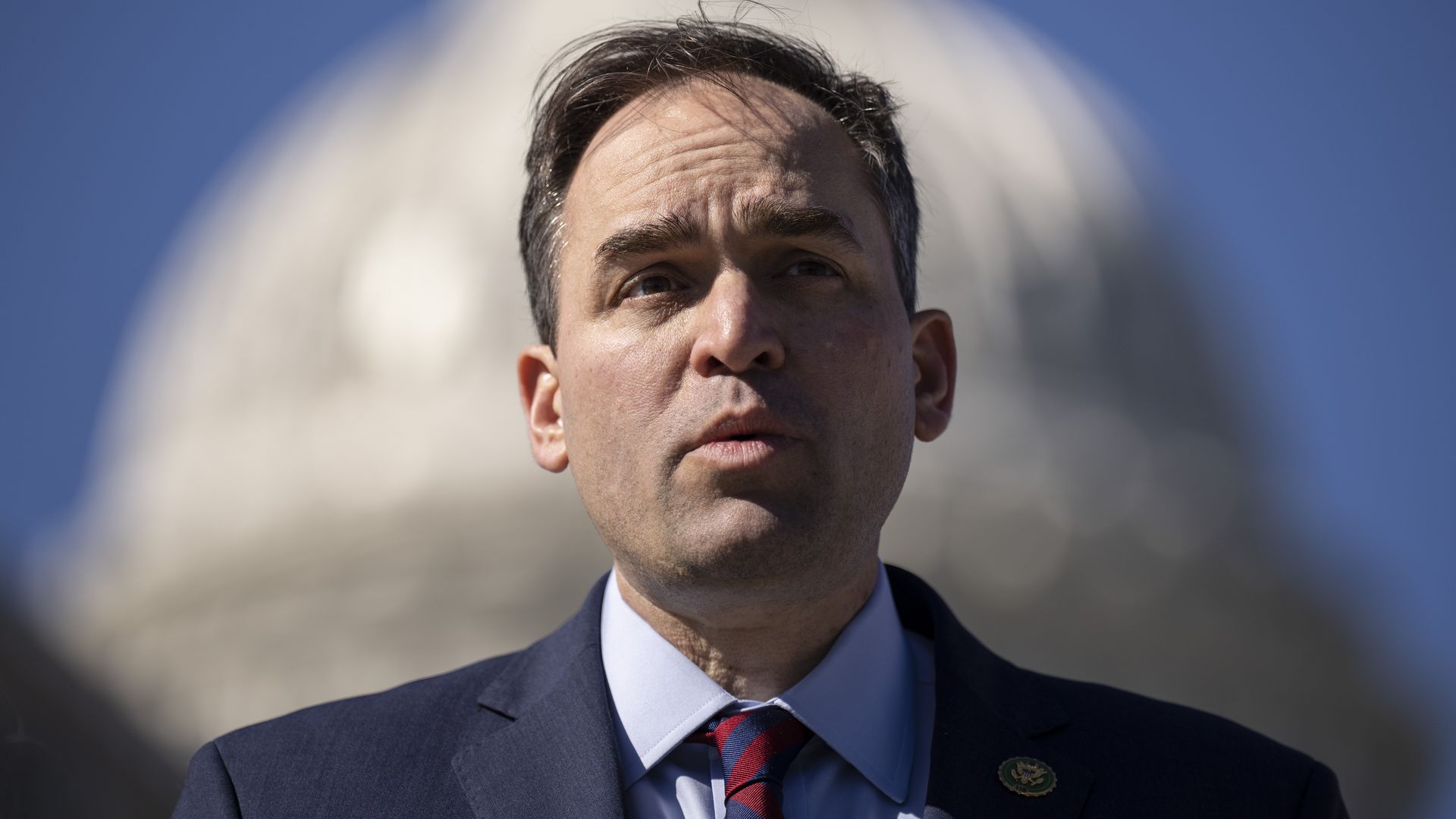 Wiley Nickel, speaking outside the U.S. Capitol