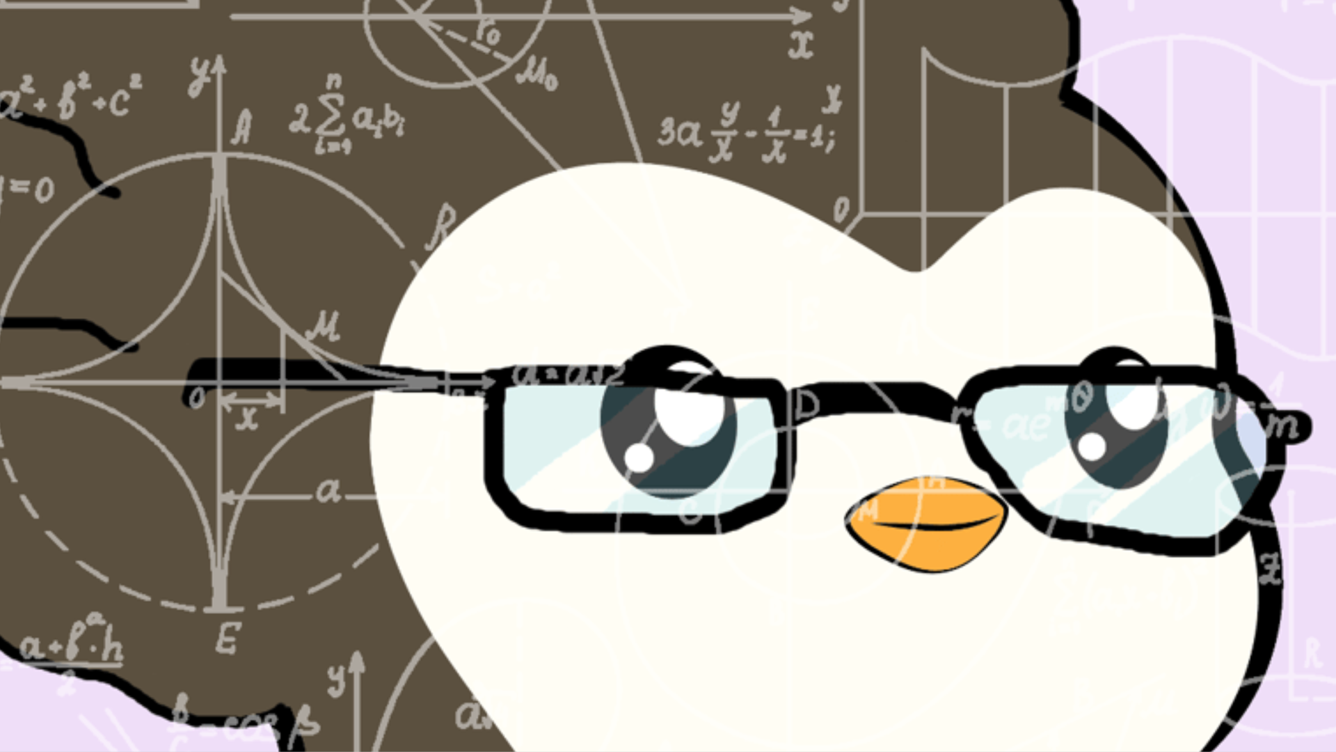 A meme of a cartoon penguin with a giant brain.