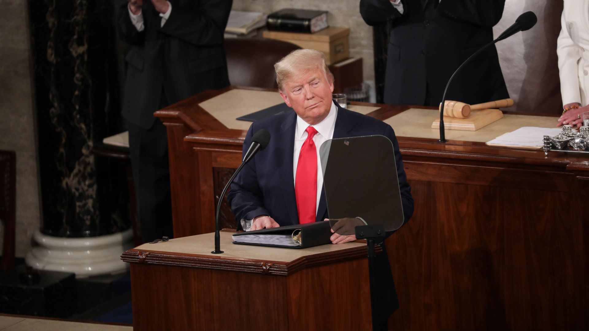 President Trump during his State of the Union address