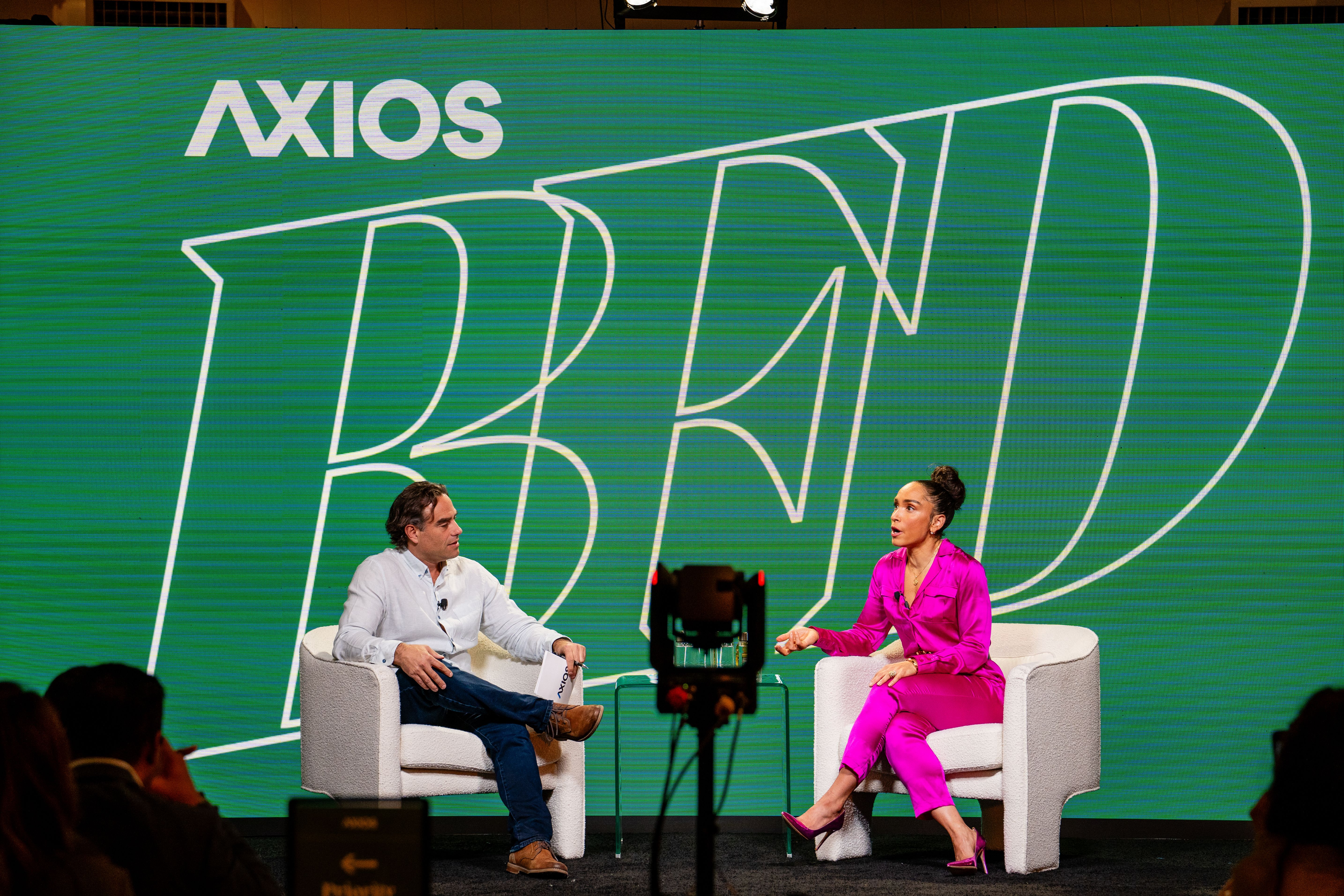 Dan Primack interviews Peleton's Robin Arzón at Axios BFD in New York yesterday.