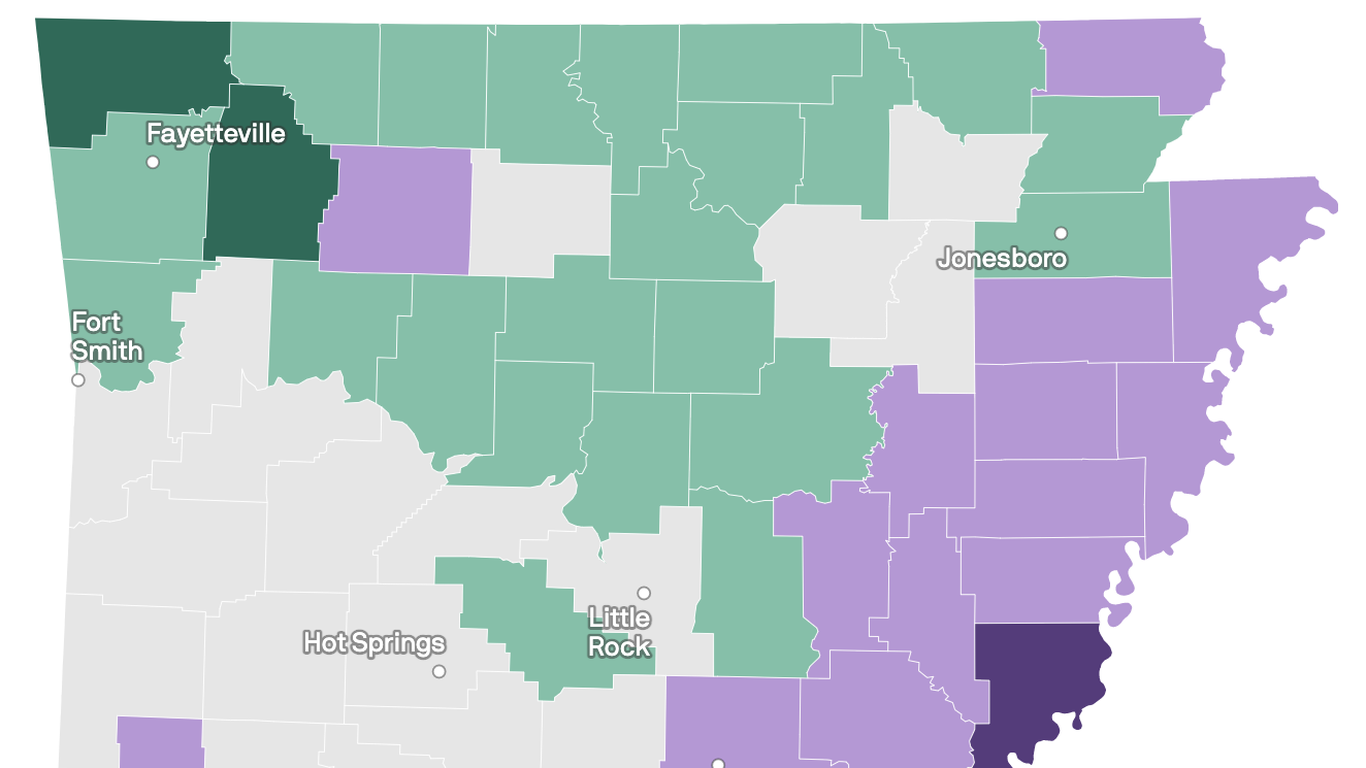 Northwest Arkansas' population growth outpaces state Axios NW Arkansas