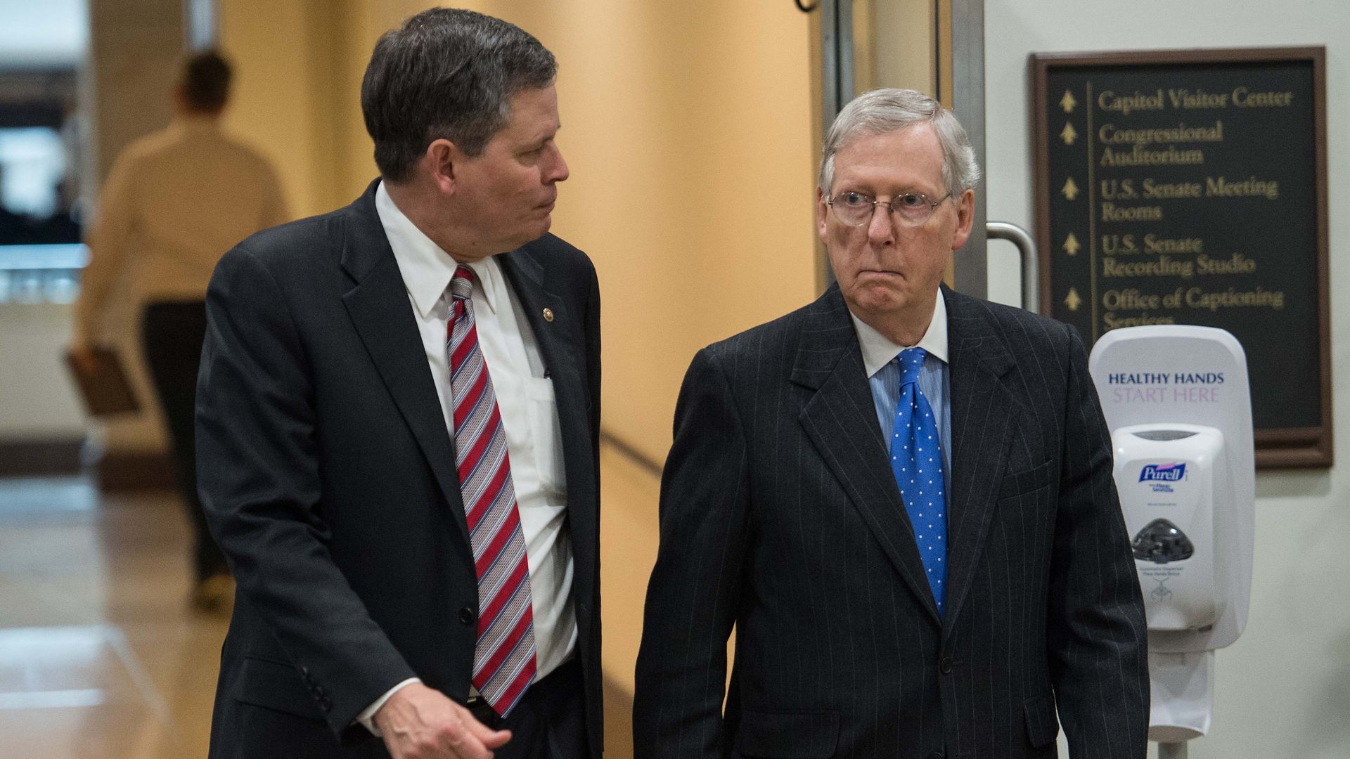 Steve Daines and Mitch McConnell