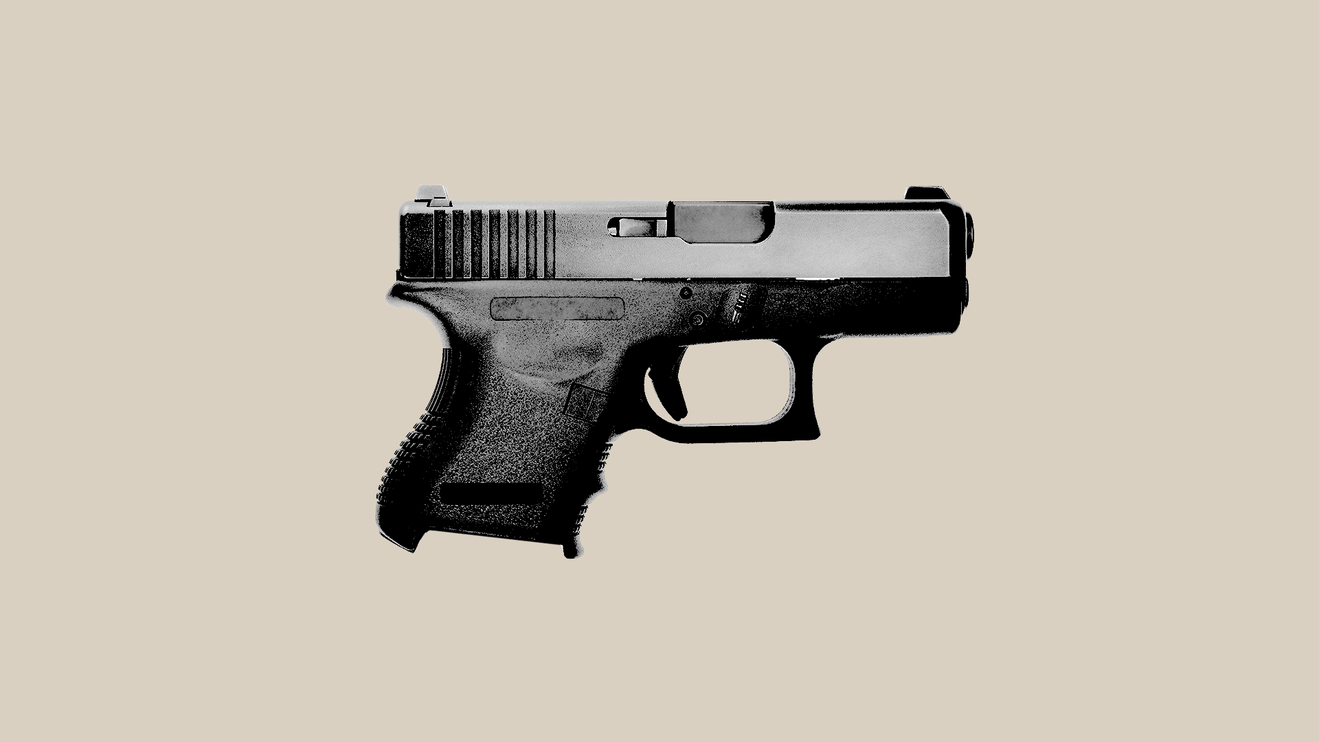 Illustration of the 8chan logo loading a gun.