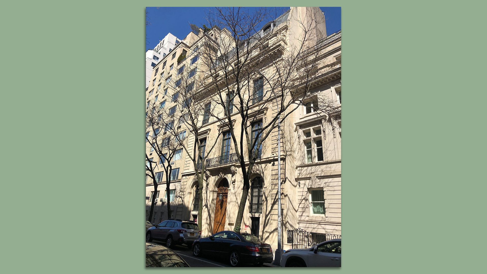 The late Jeffrey Epstein's mansion in Manhattan.