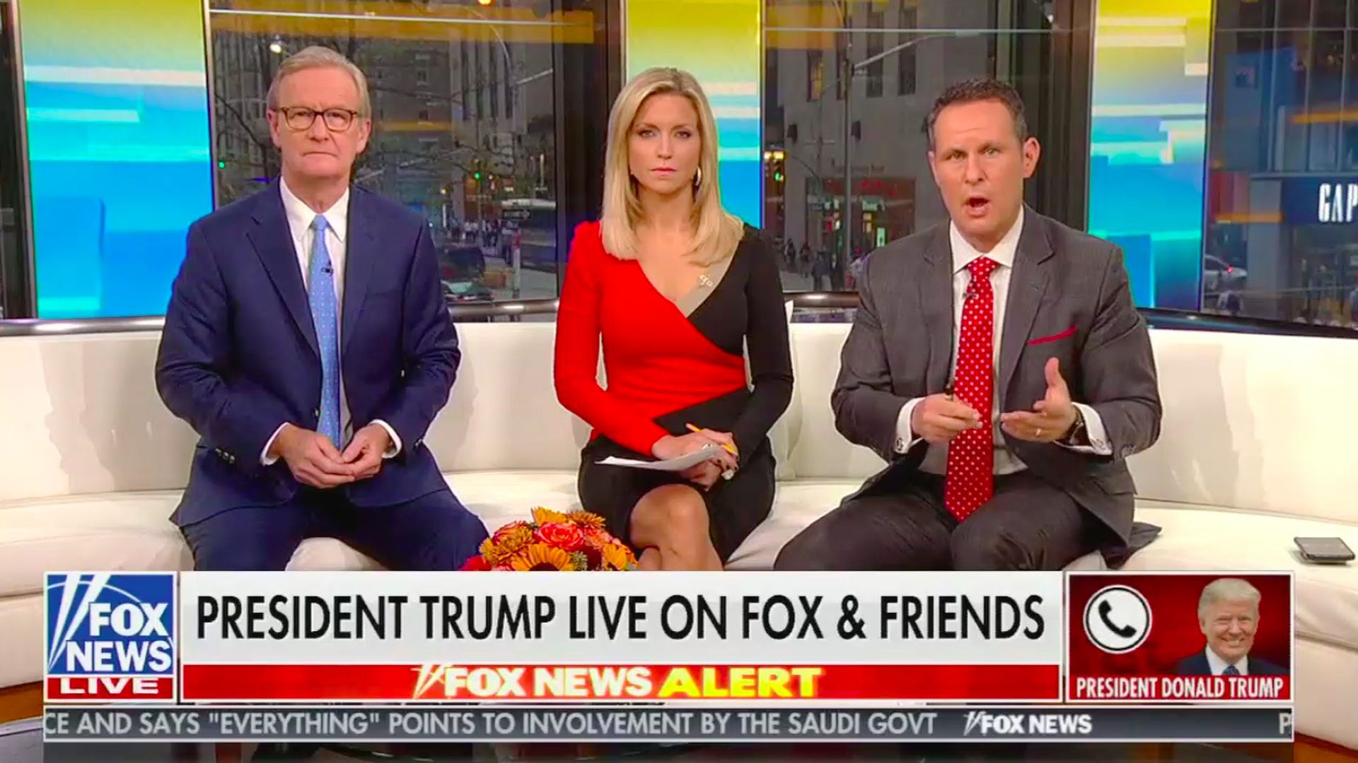 A screen-shot of Fox & Friends.