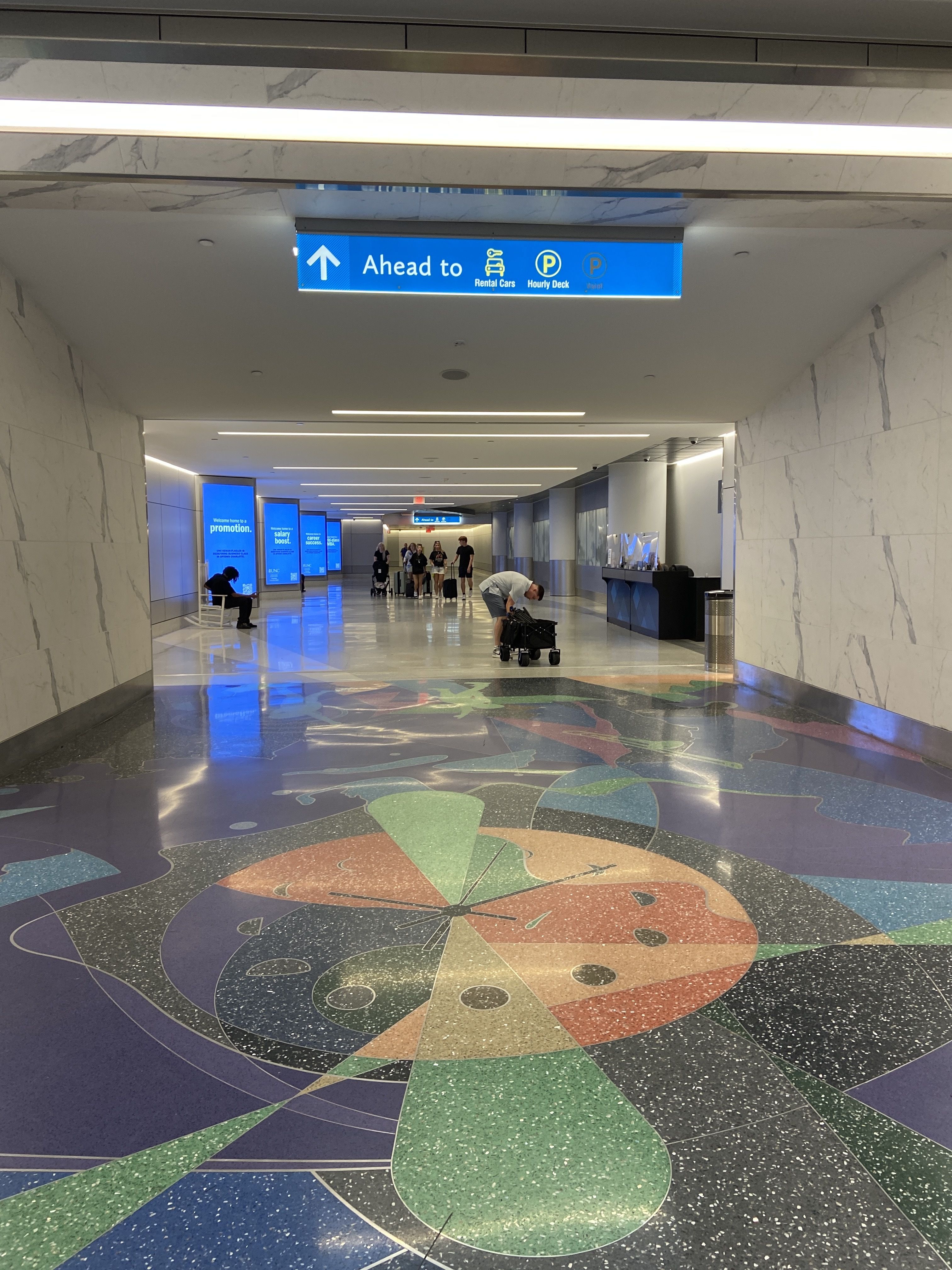 CLT's underground walkway. 