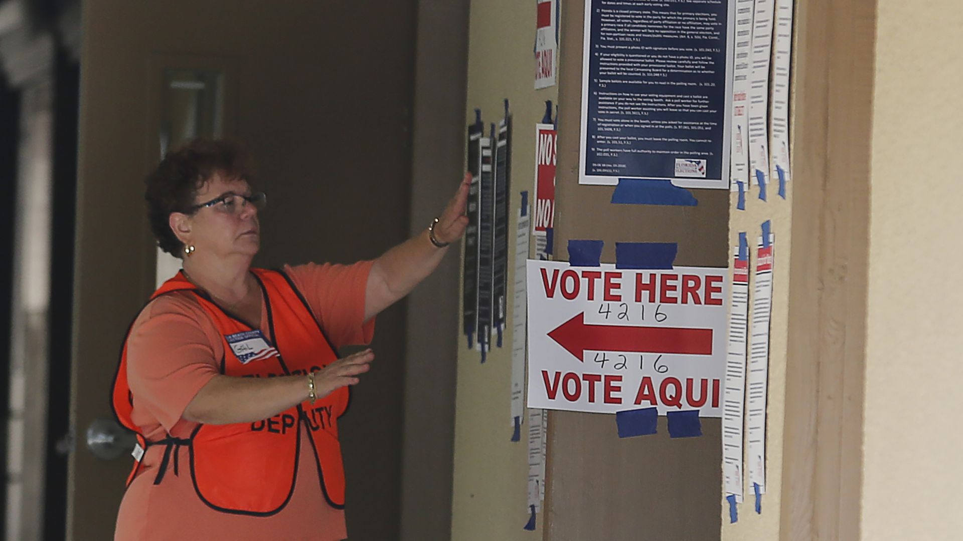 A polling place in Florida