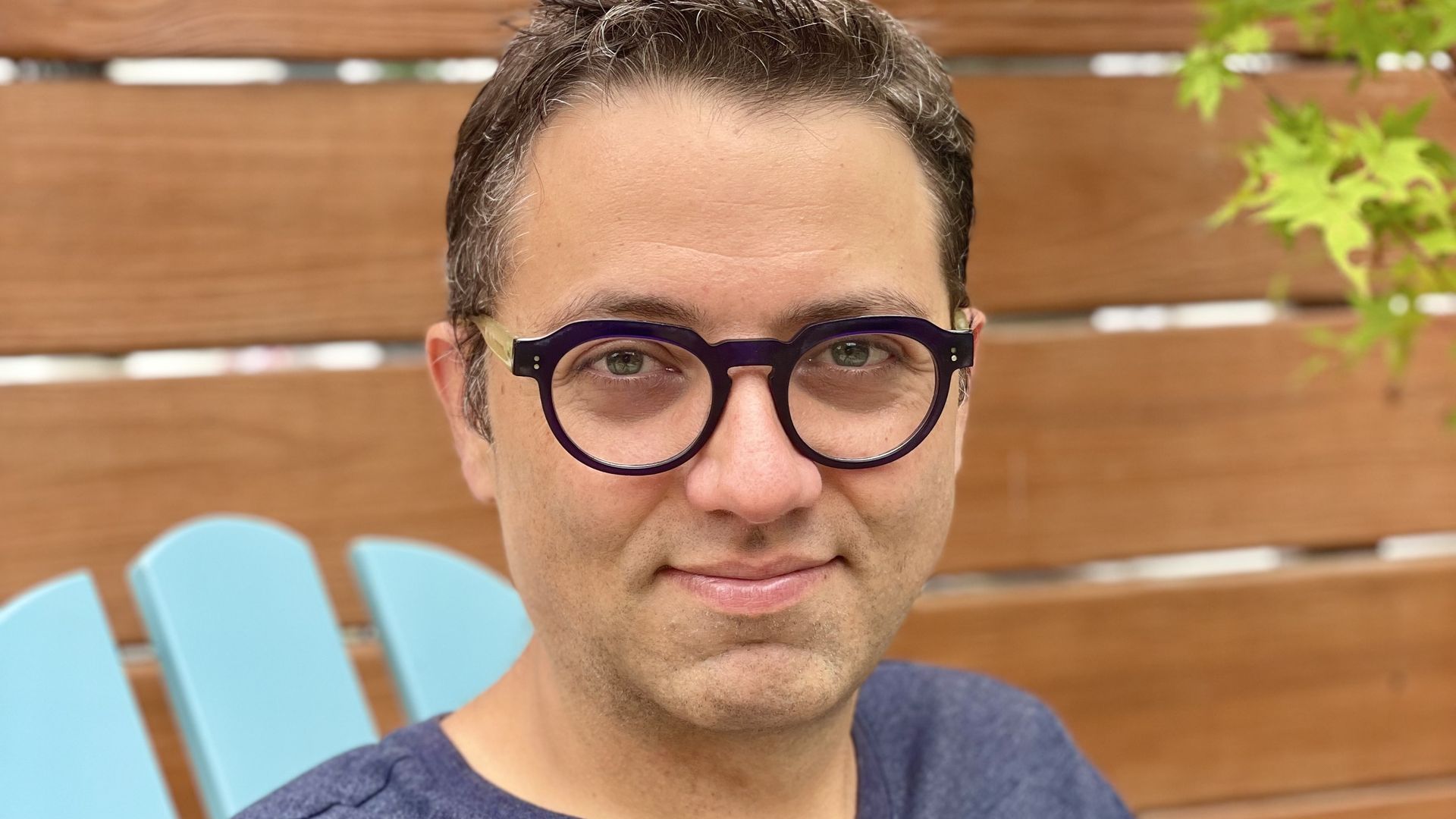 Photo of Gabriel Snyder in glasses and a blue shirt