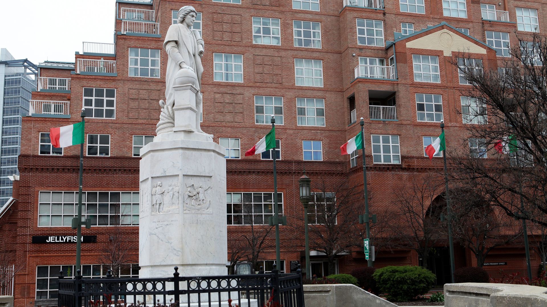 Christopher Columbus statue.