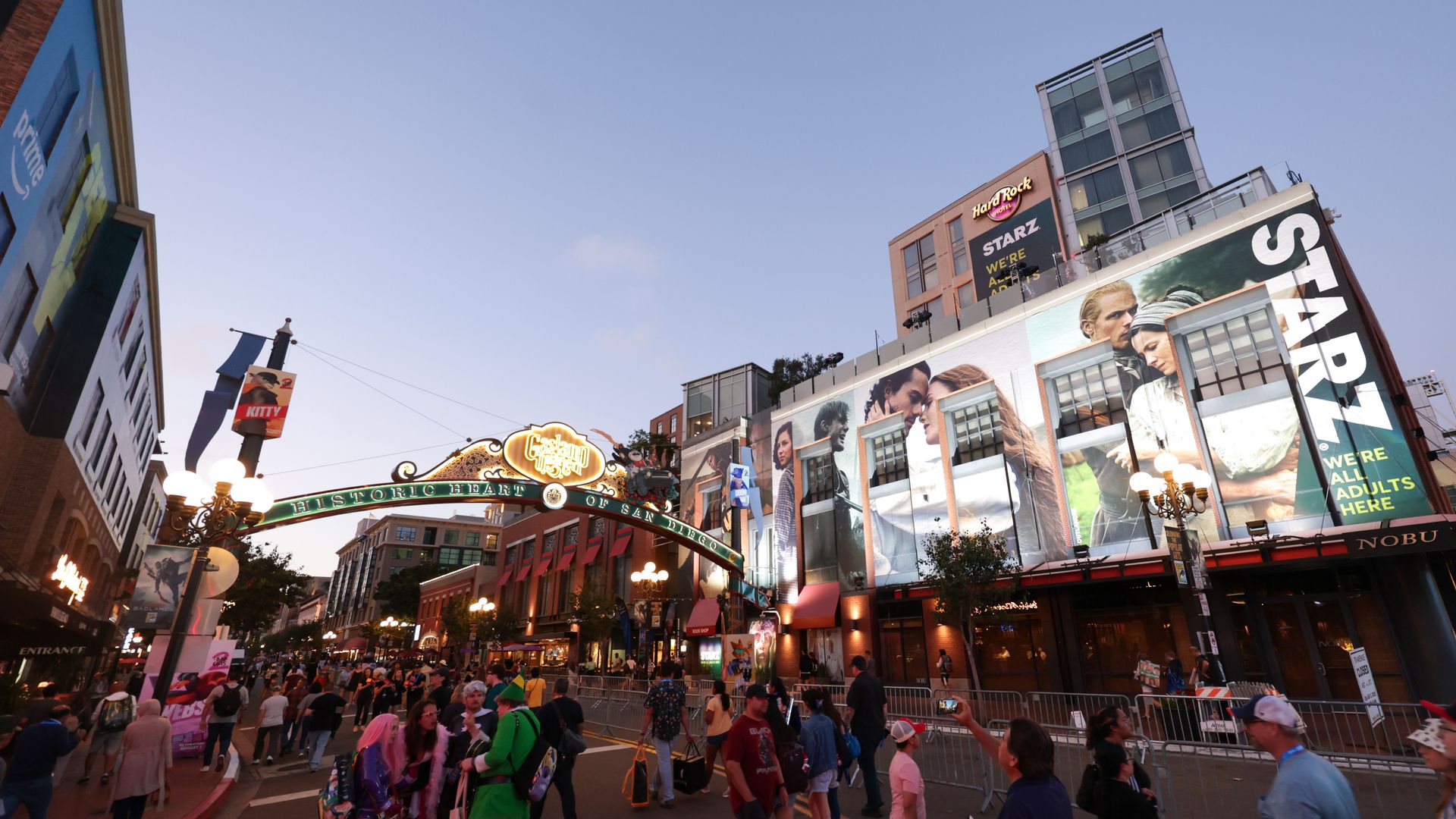 SAN DIEGO, CALIFORNIA - JULY 23: View of atmosphere and signage during 2025 Comic-Con International: San Diego on July 23, 2025 in San Diego, California. (Photo by Matt Winkelmeyer/Getty Images)