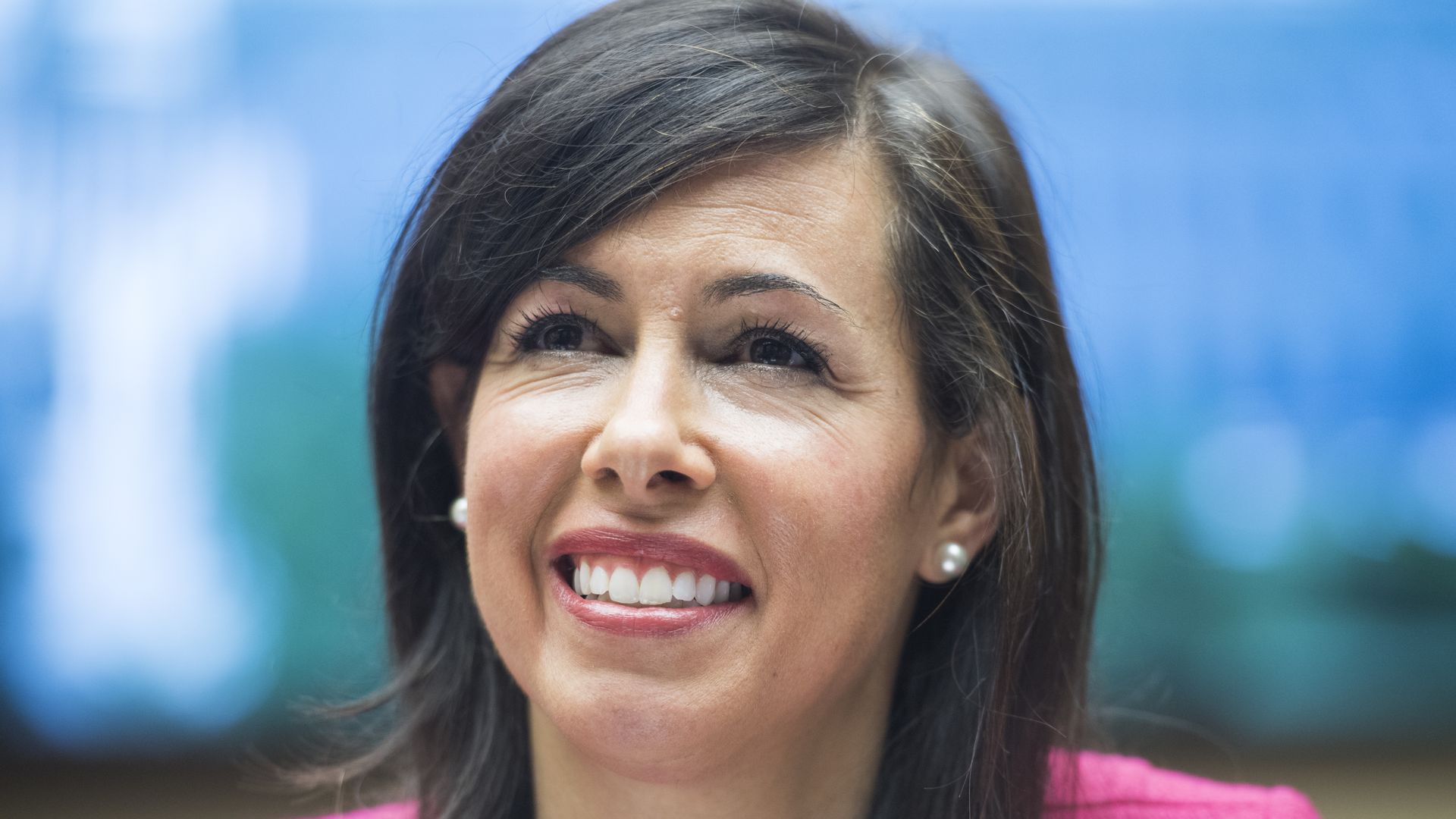 Jessica Rosenworcel as she testifies at a House hearing in 2019