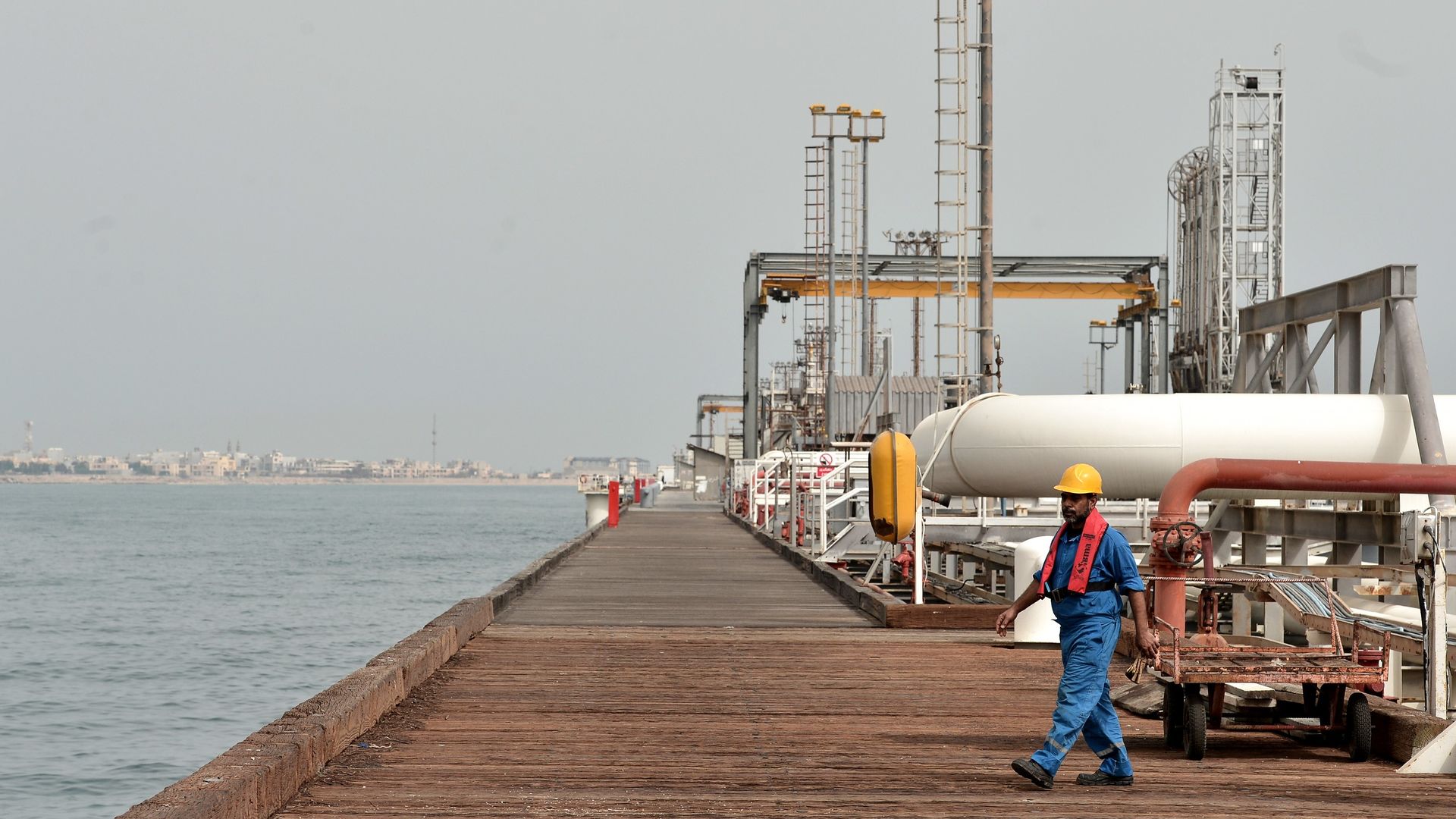 Port of Kharg Island Oil Terminal.