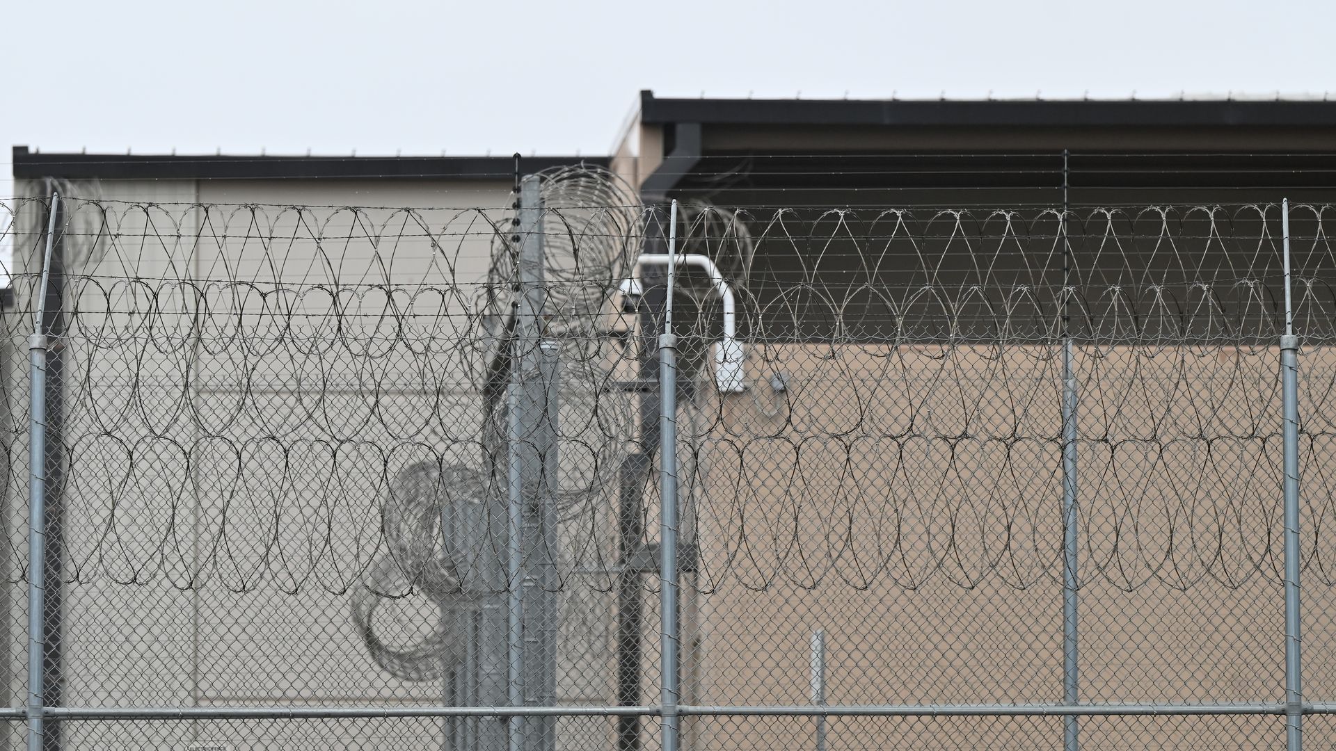A view of the CoreCivic Otay Mesa Detention Center in San Diego, on February 07, 2025. The private institution has been plagued by allegations of medical negligence, abusive and retaliatory behavior against immigrants, sexual harassment, poor food and water quality and other dangerous conditions.
