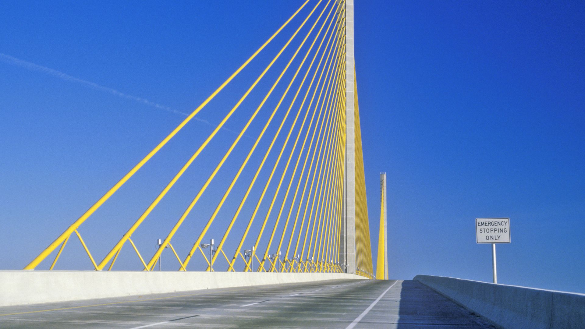 The Sunshine Skyway Bridge.