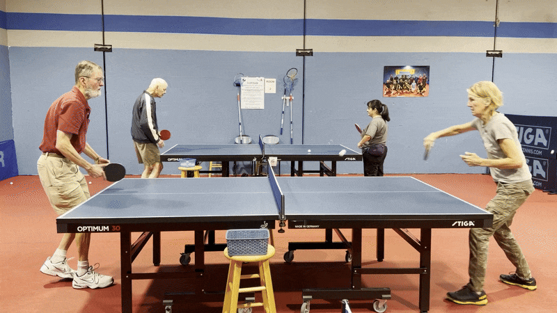 People playing ping pong