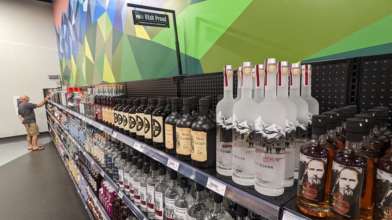 Utah booze gets pride of place at new Sandy liquor store Axios Salt