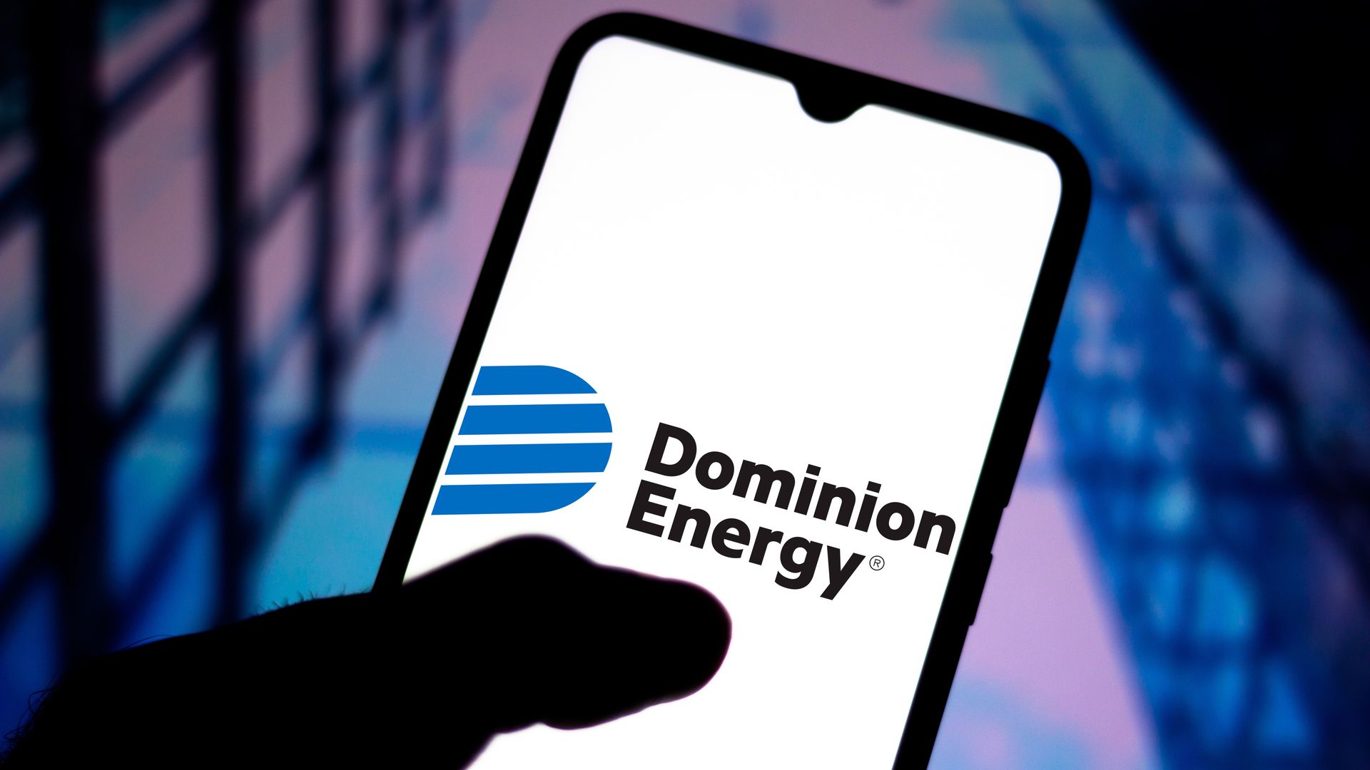 Dominion Energy logo seen displayed on a smartphone