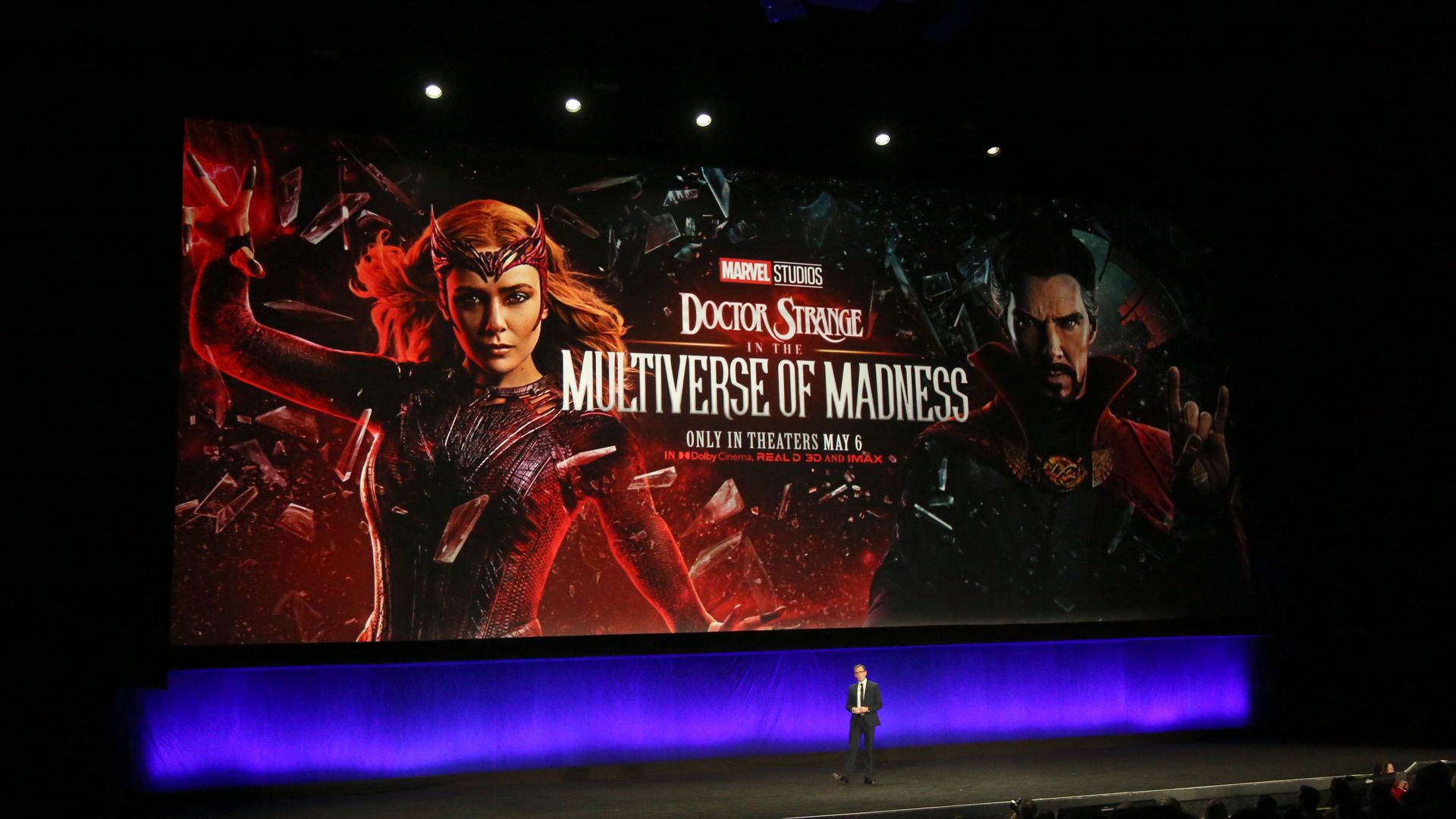 The Walt Disney Studios executive Vice President of theatrical distribution Tony Chambers speaks about the upcoming Marvel Studios movie "Doctor Strange in the Multiverse of Madness."