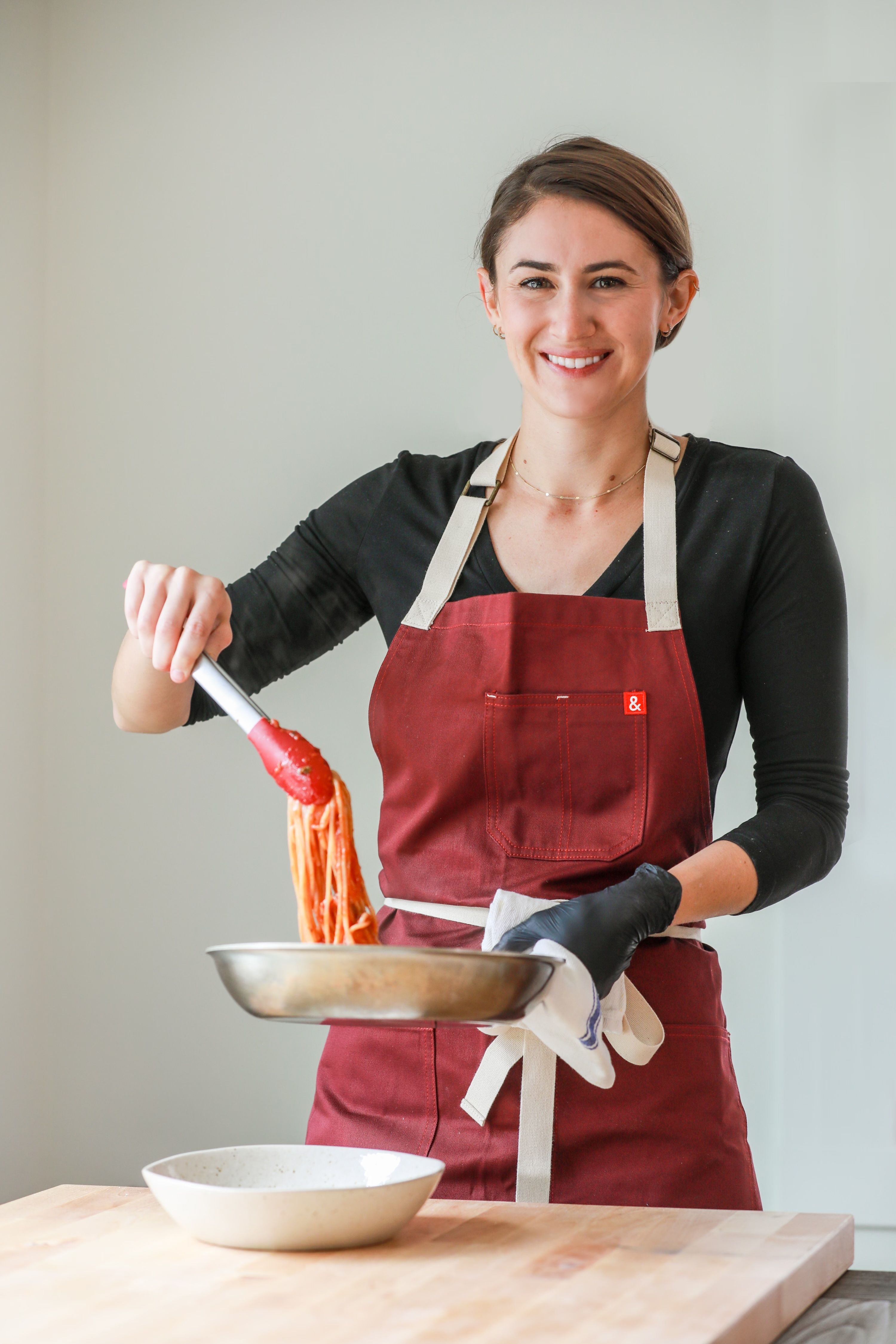 woman making pasta