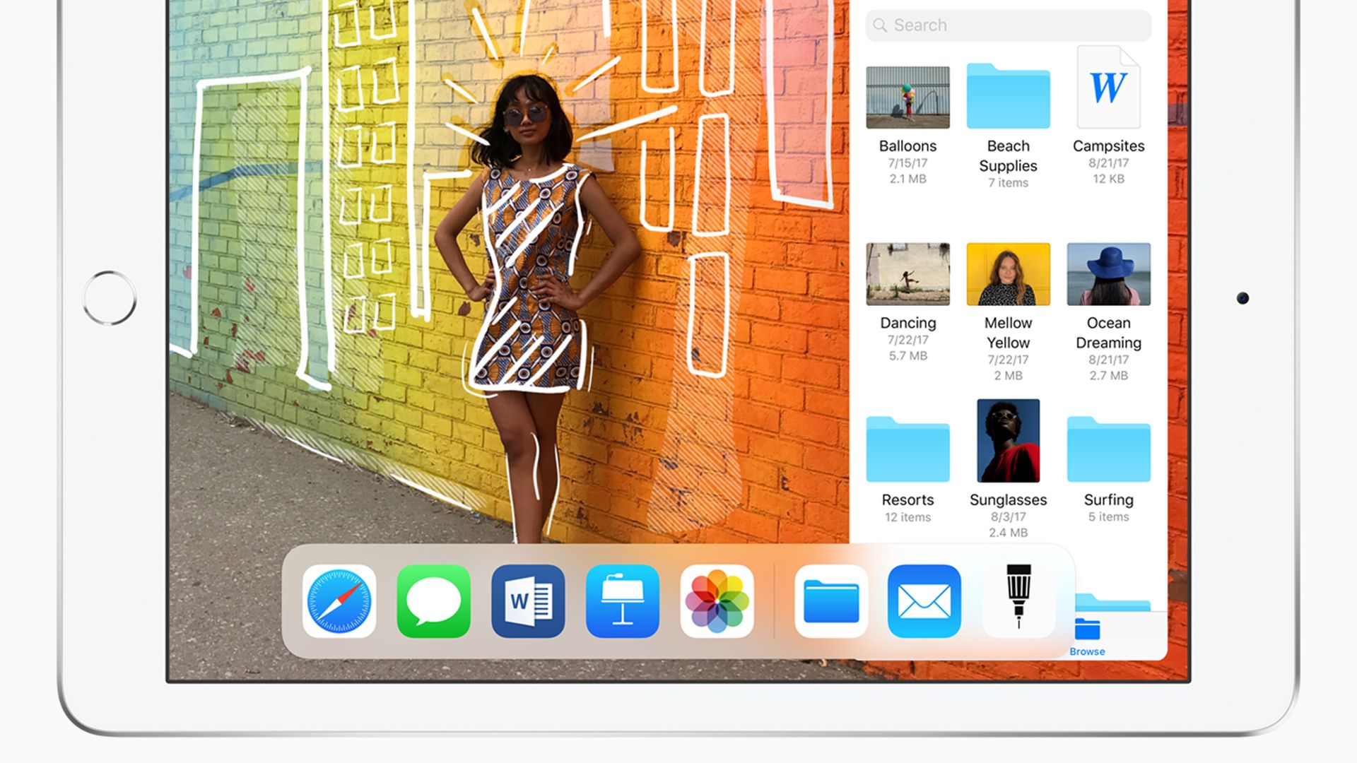 The new low-end iPad features Apple Pencil support