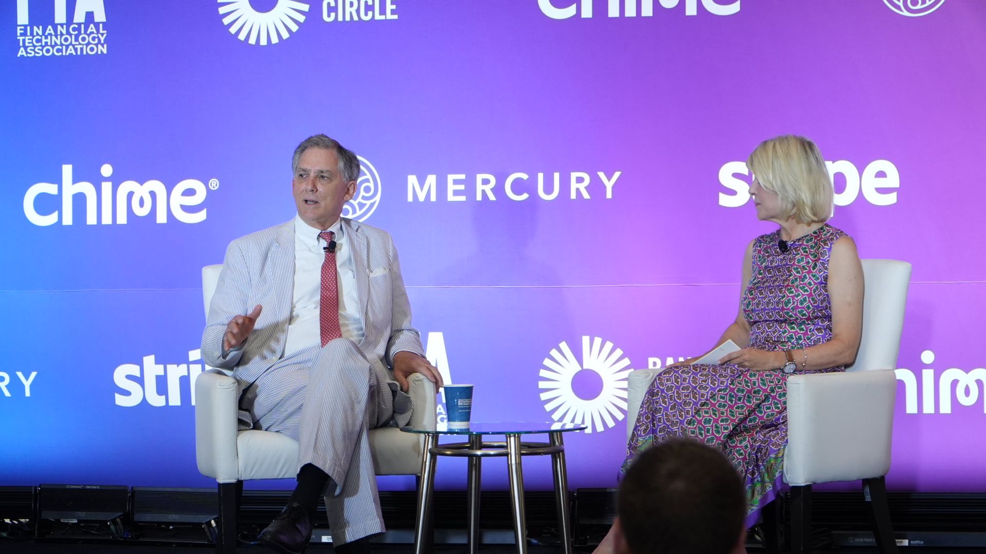 Rep. French Hill (R-Ark.) and FTA president and CEO Penny Lee at the FTA CEO Summit in Washington, D.C.