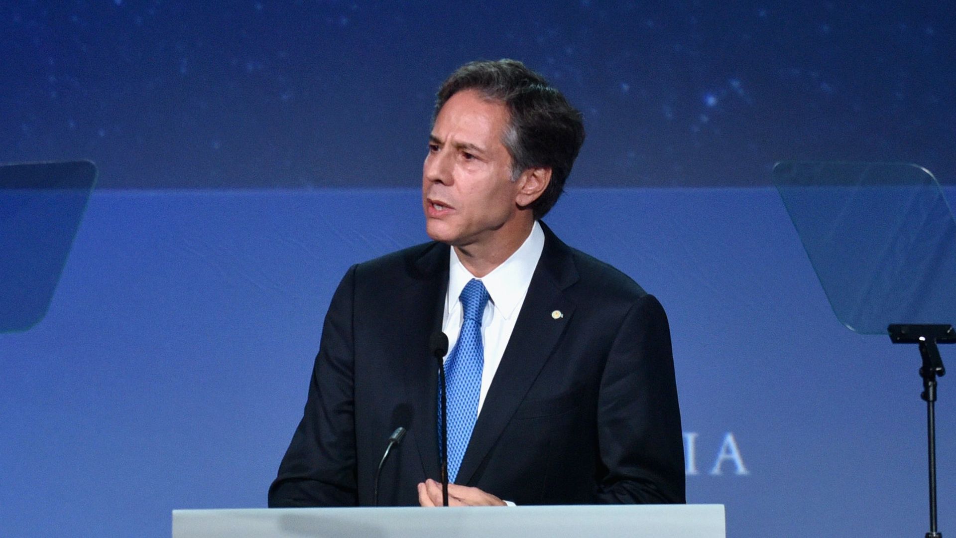 Then-Deputy Secretary of State Anthony Blinken speaks at the 2016 Concordia Summit - Day 1 at Grand Hyatt New York on September 19, 2016 in New York City. 