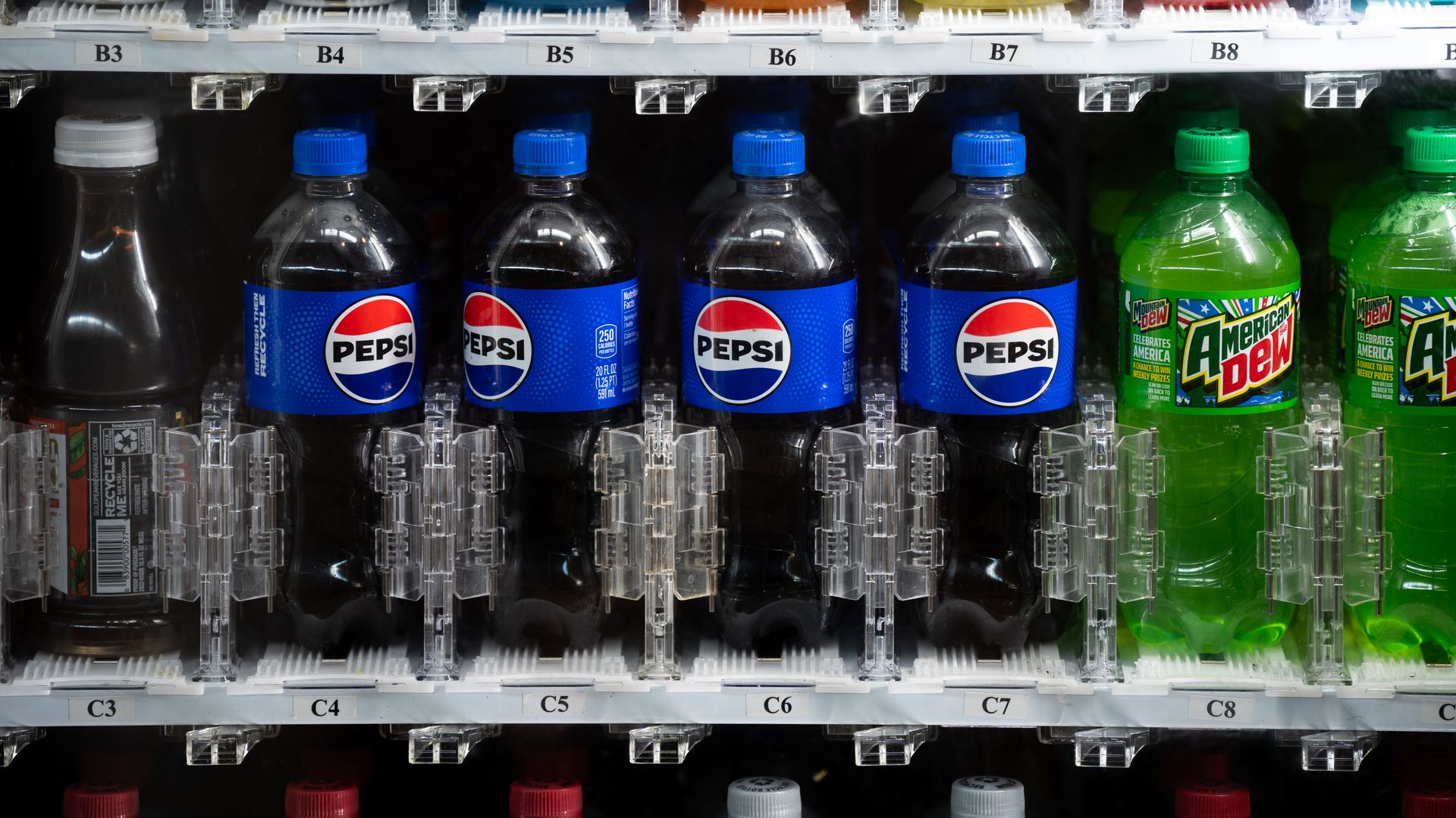 A Pepsi vending machine is seen in Ohio, United States, on August 8, 2026. (Photo by Marcin Golba/NurPhoto via Getty Images)