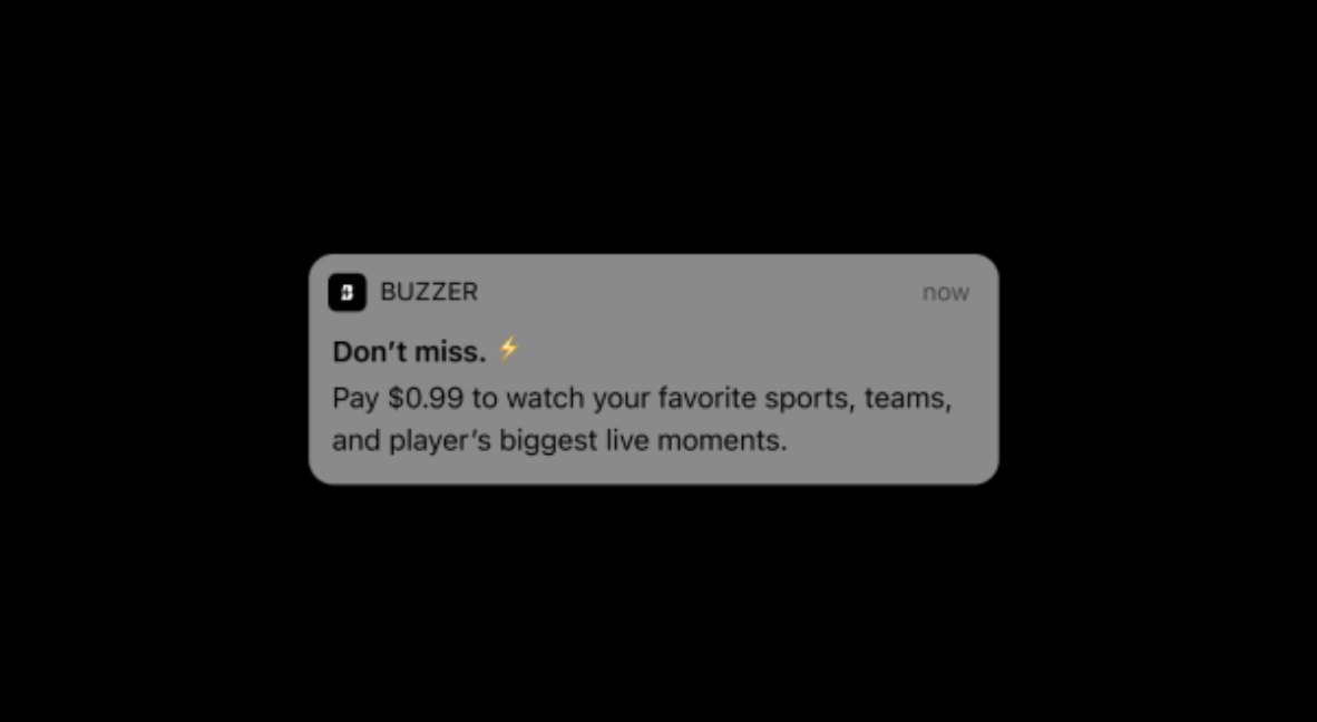 Buzzer notification