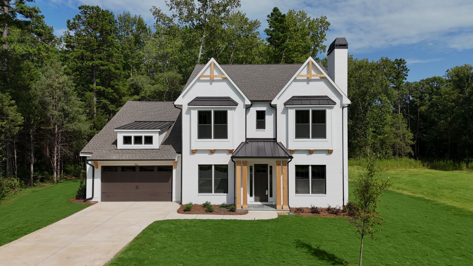 The exterior of a house.