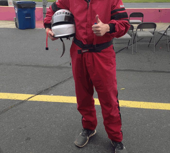 NASCAR driver suit
