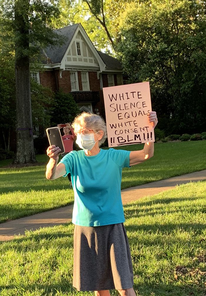 Myers Park George Lloyd protest pictures