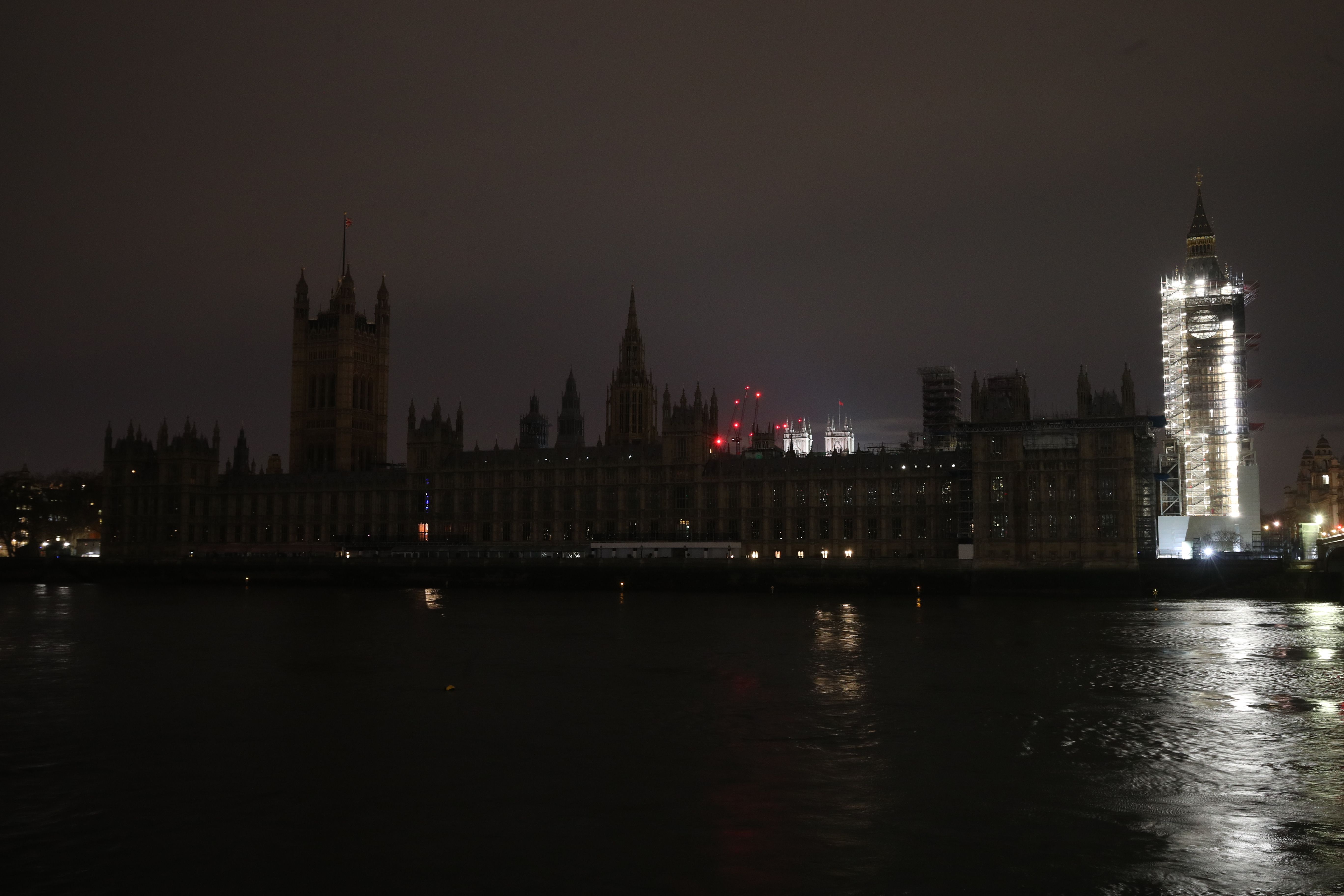 The Palace of Westminster in central London, which contains the House of Commons and House of Lords, takes part in Earth Hour