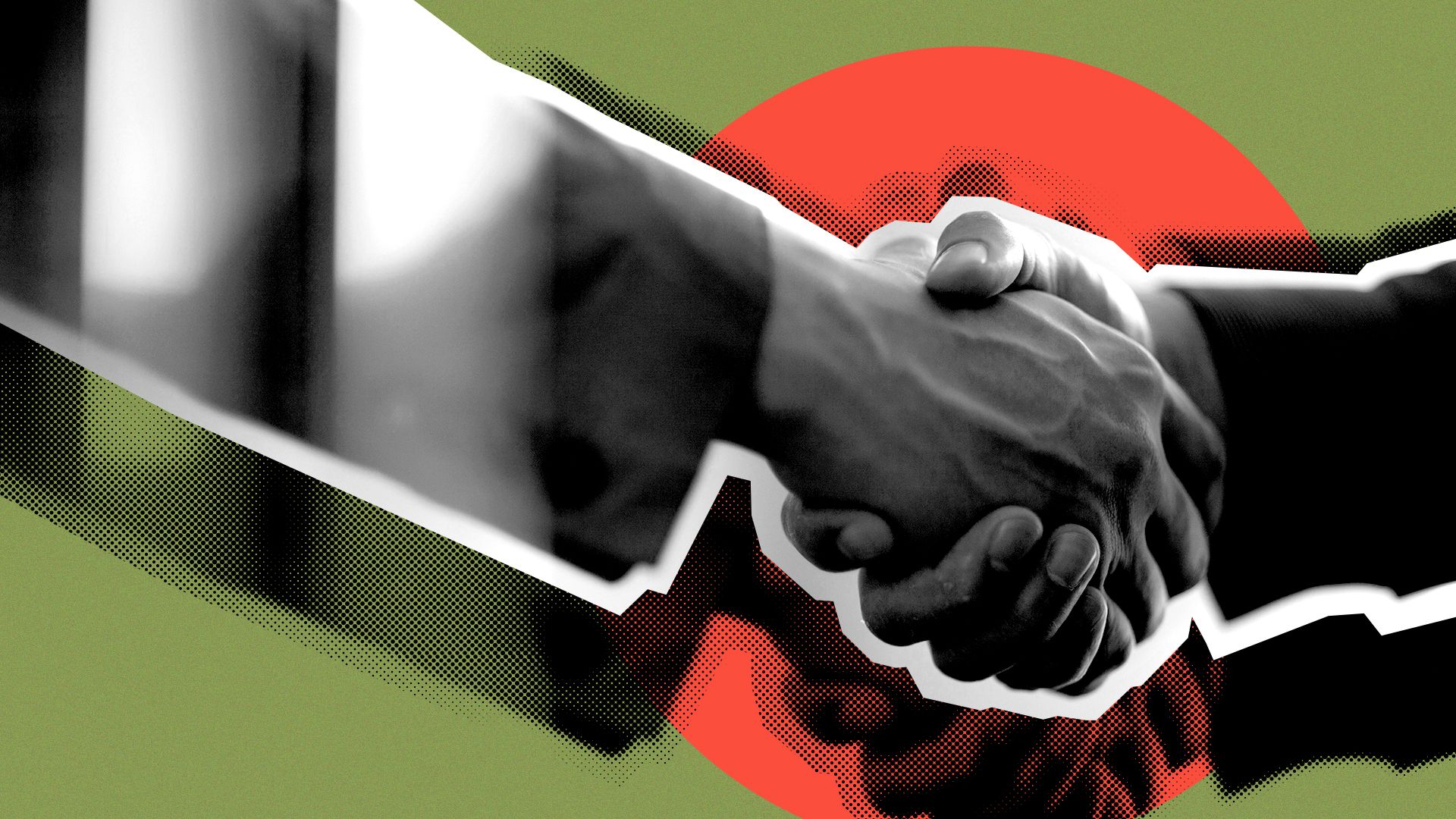 Illustration of hands shaking