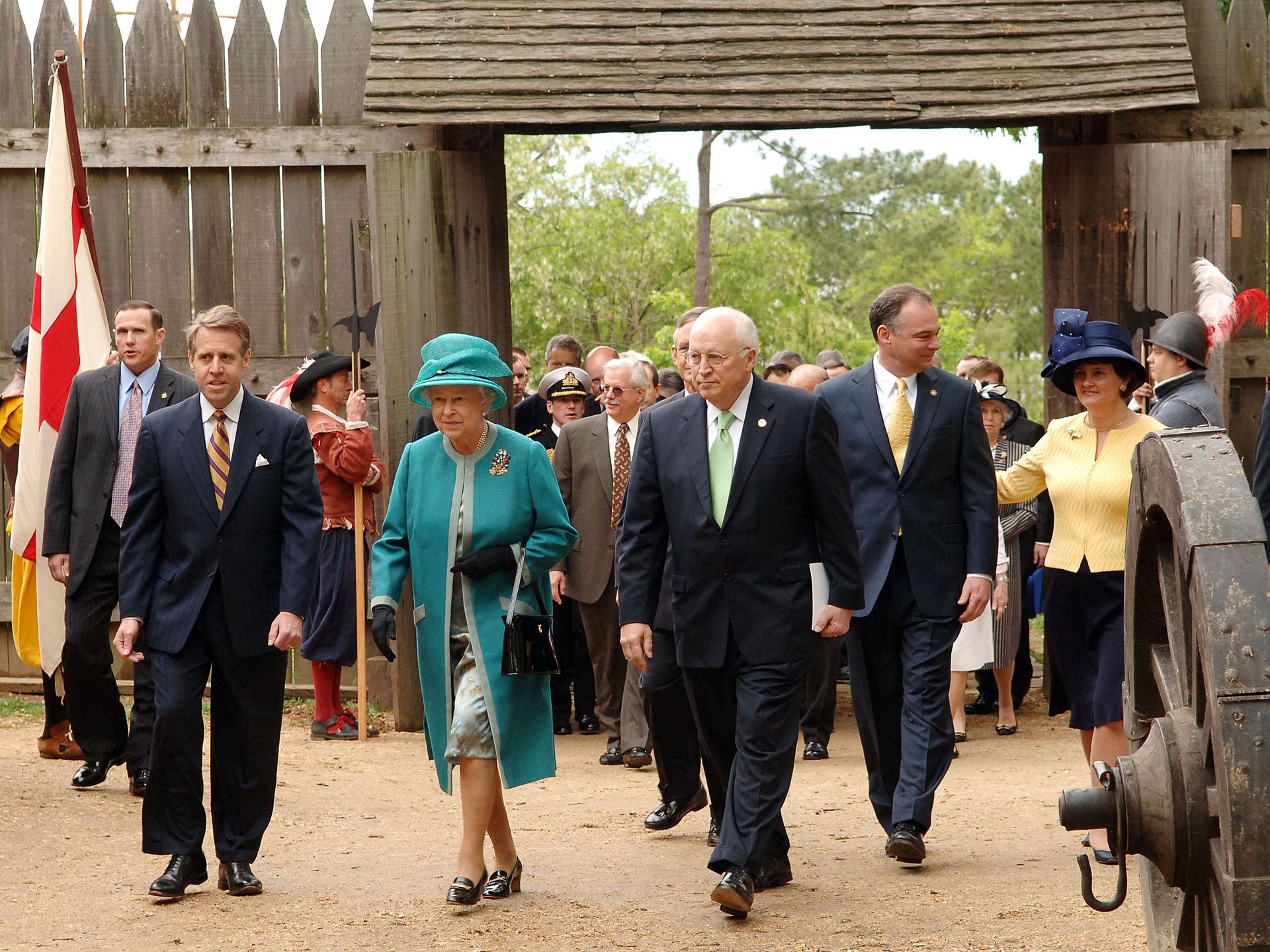 American President Gerald Ford dances with Queen Elizabeth