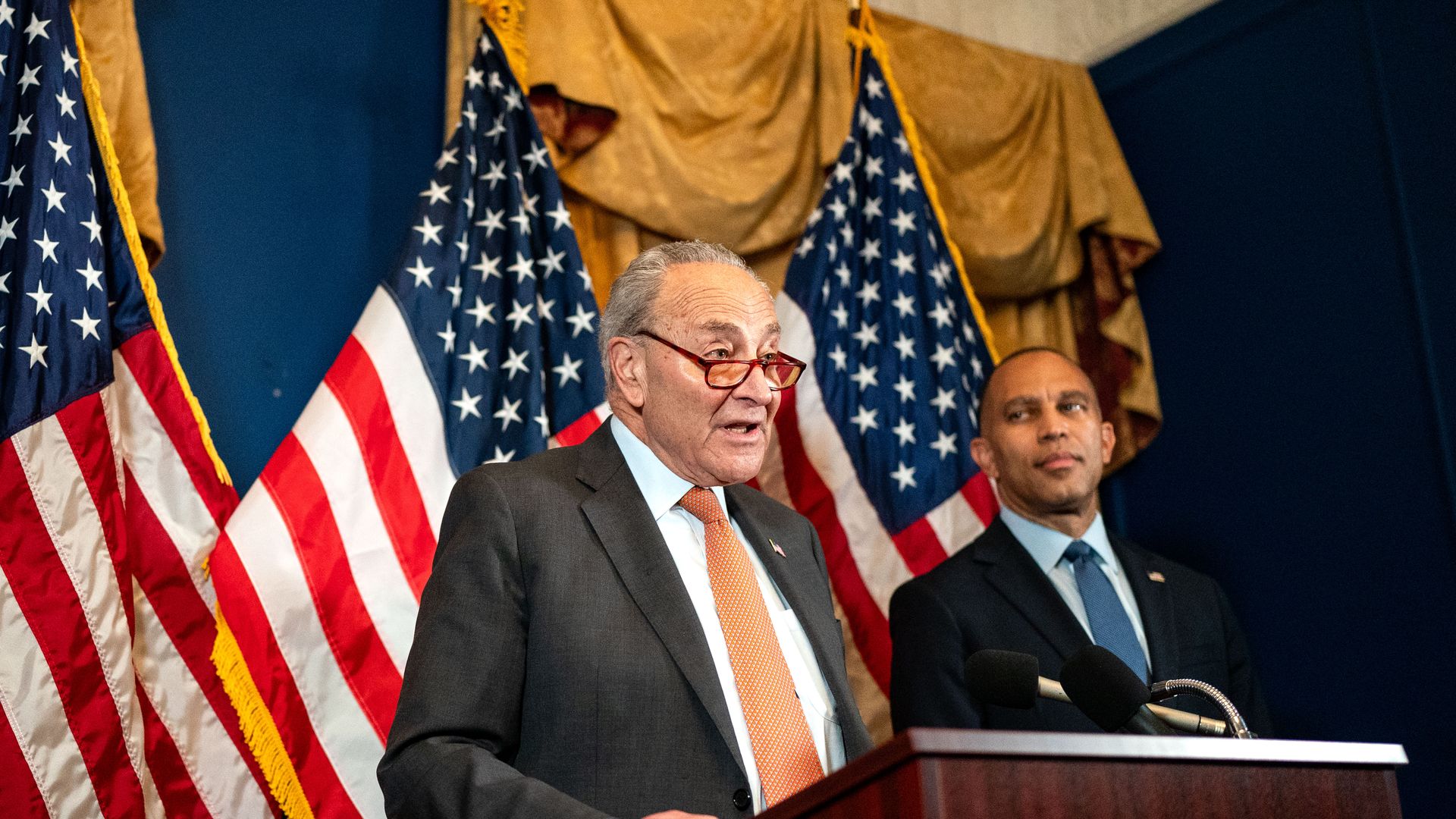 This is Chuck Schumer and Hakeem Jeffries